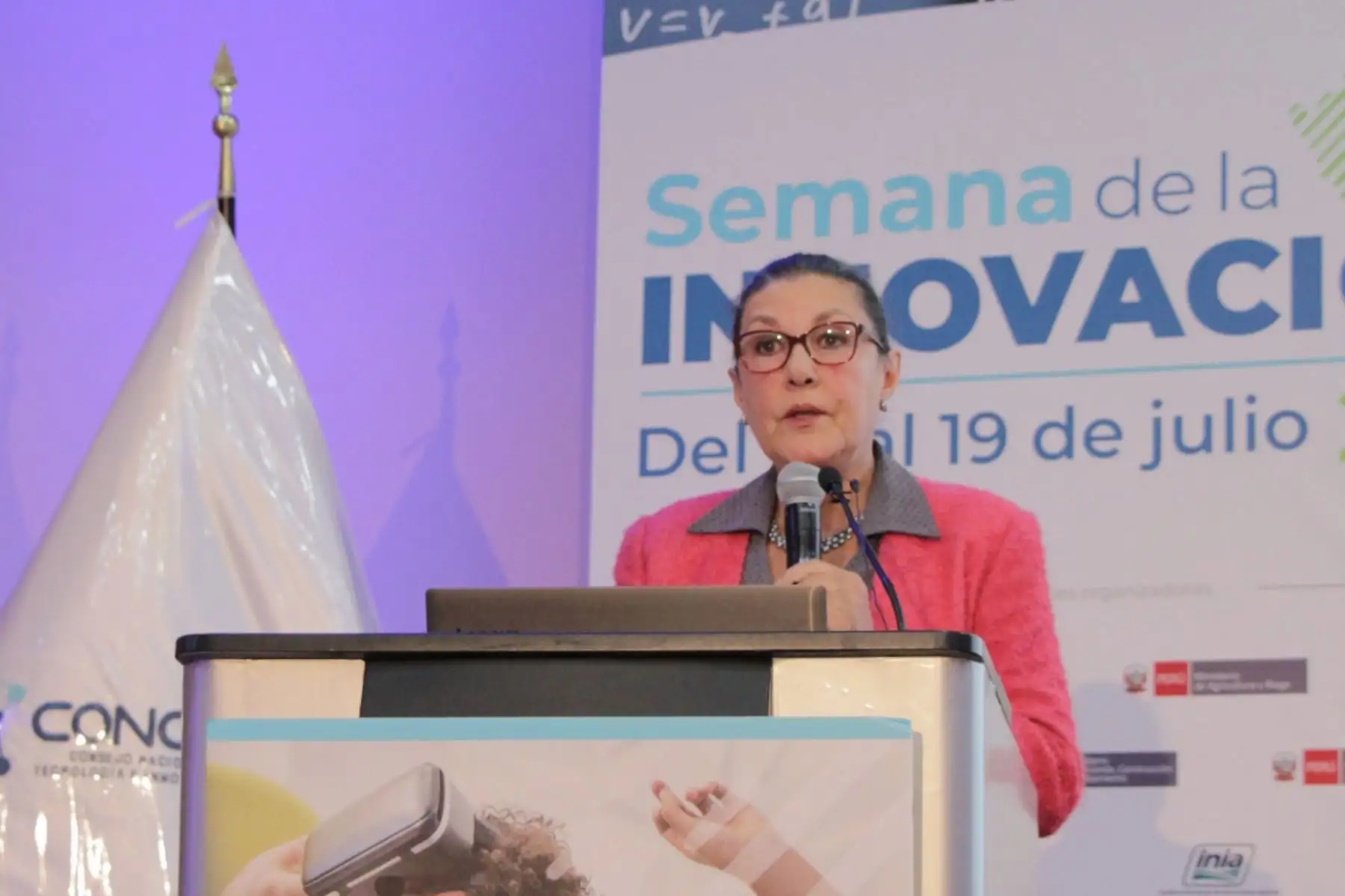 Fabiola León Velarde, participó en la clausura de la Semana Nacional de la Innovación 2019.Foto:ANDINA/Concytec