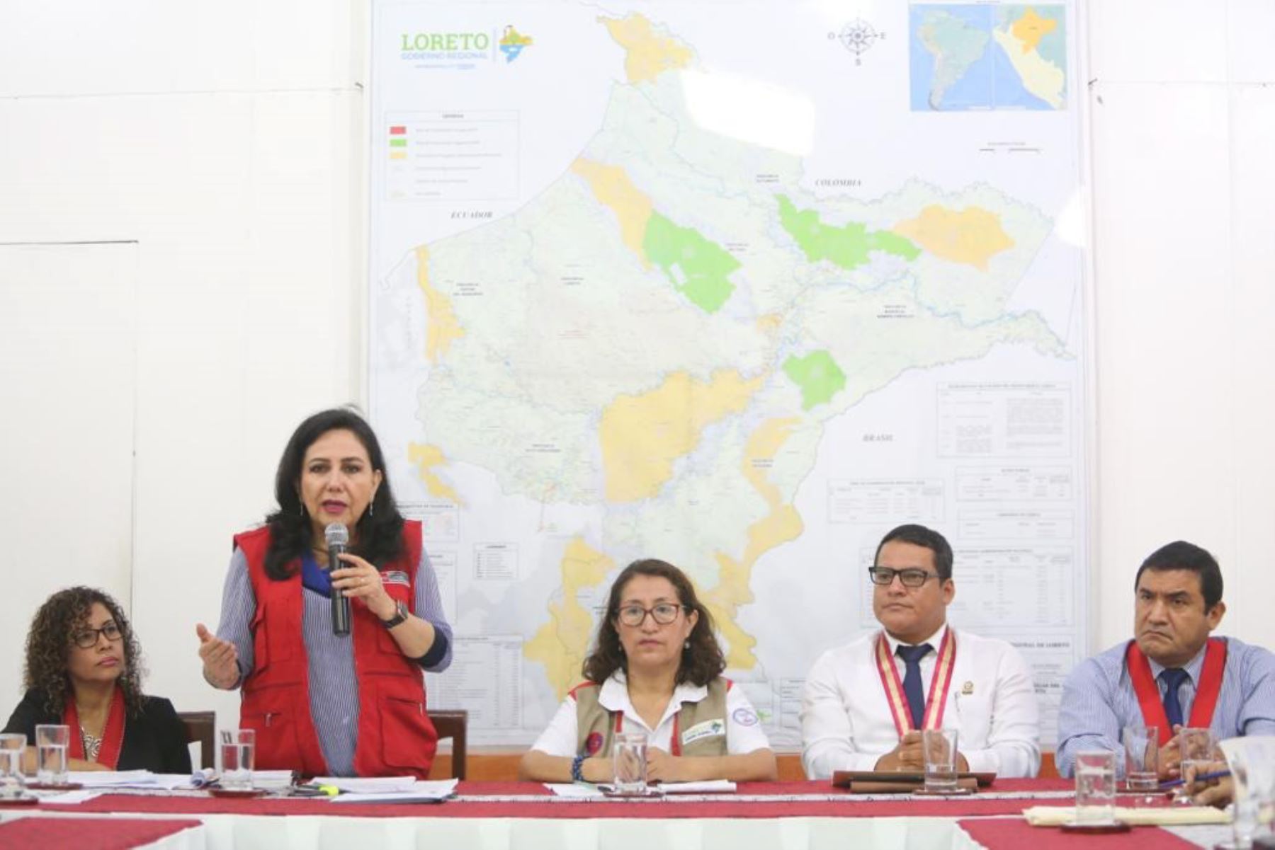 La ministra de la Mujer, Gloria Montenegro anunció la Implementación de un nuevo Centro de Emergencia Mujer en Loreto. ANDINA/Difusión