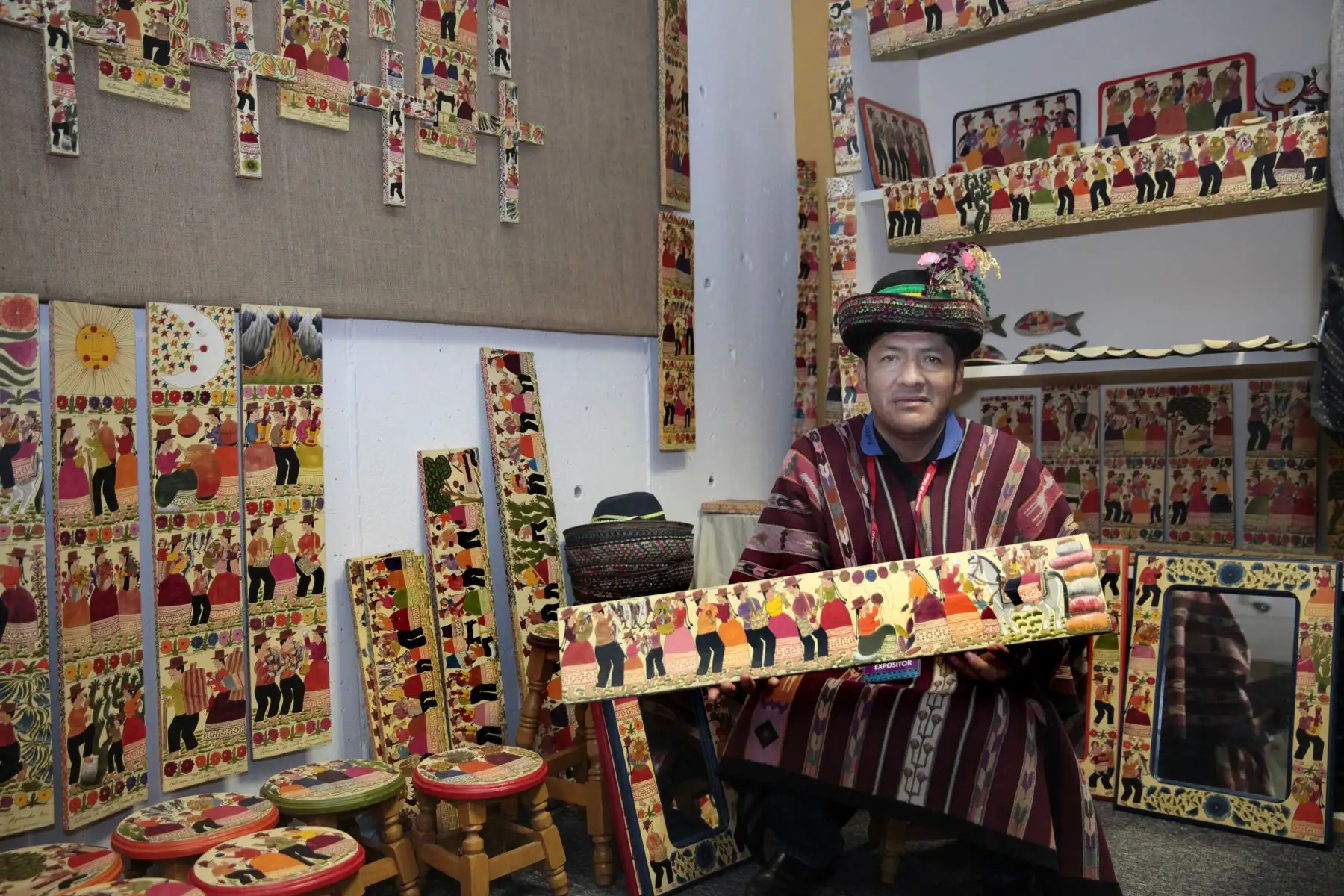 Feria Ruraq Maki, "Hecho a Mano”, exposición-venta de arte tradicional para impulsar el patrimonio cultural inmaterial de los pueblos del país, reflejado en los más finos trabajos de sus artesanos.Foto: ANDINA/ Miguel Mejía