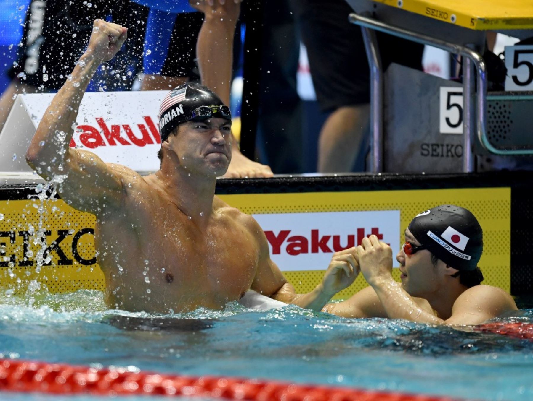 El nadador estadounidense Nathan Adrían es e  deportista más ganador presente en los Juegos Lima 2019