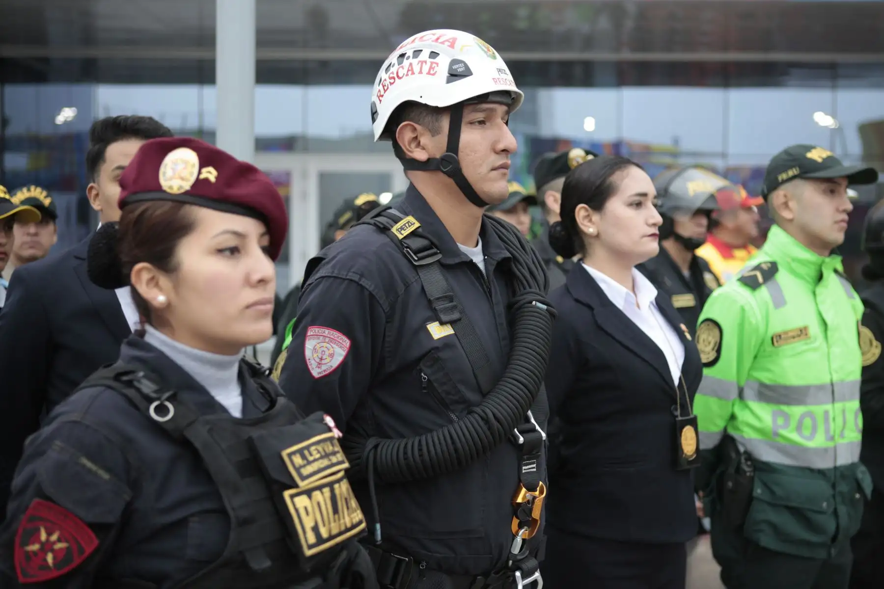 Lima 2019 presenta Plan de Seguridad Intersectorial que integra a las Fuerzas Armadas, la Policía Nacional, el Instituto de Defensa Civil y el Cuerpo General de Bomberos.
Foto: ANDINA/ Miguel Mejía Castro