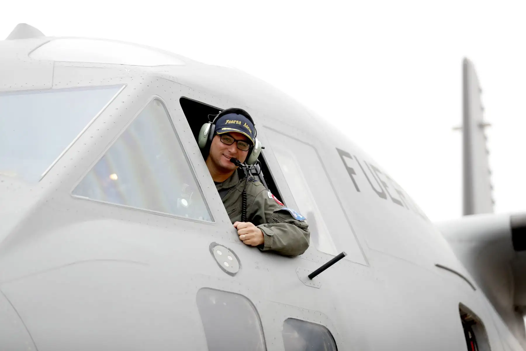 El Mayor, Alonso Ayllon piloto de la aereonave. Foto: ANDINA/Josue Ramos