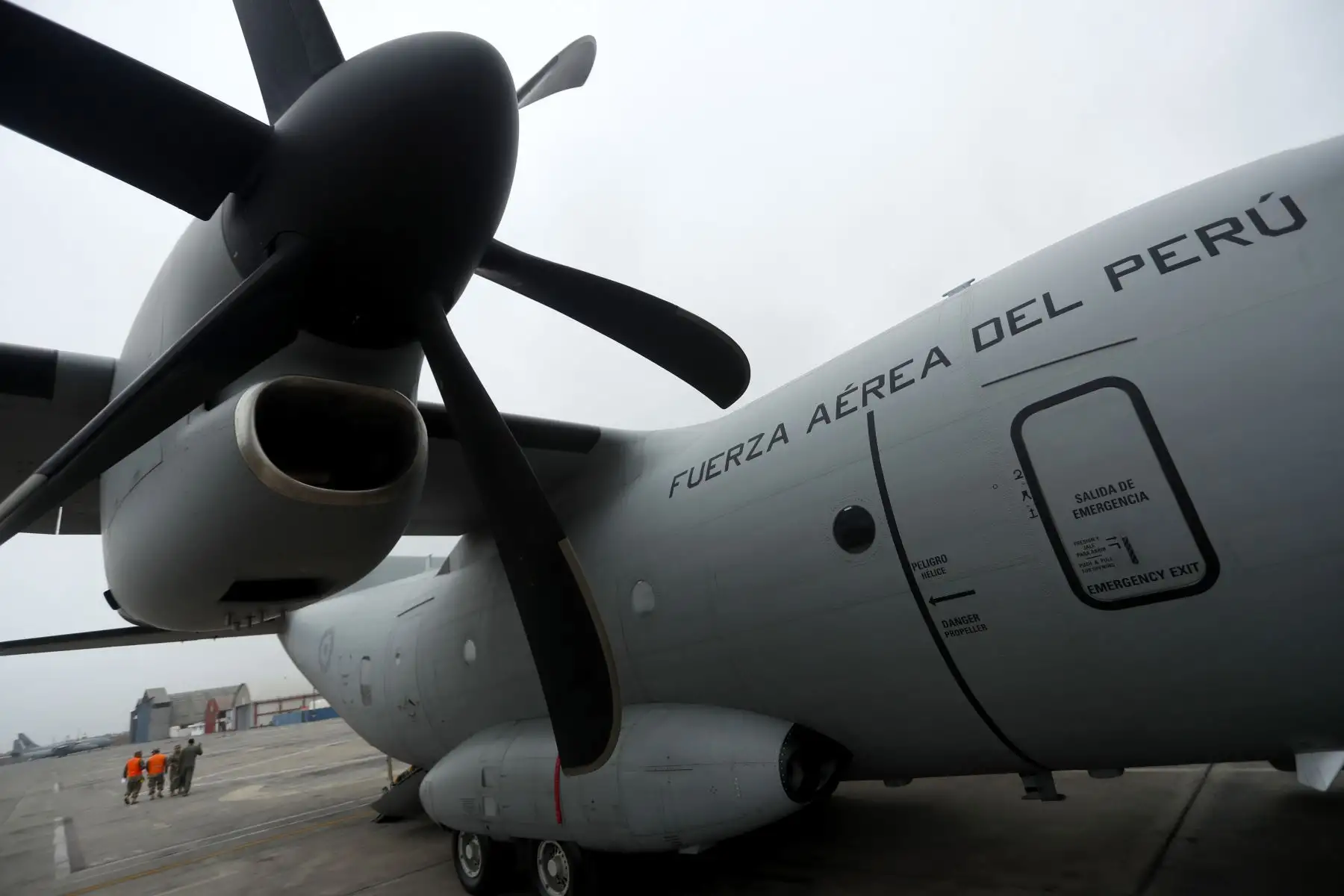 La Fuerza Aérea muestra la moderna aeronave C27J Spartan cumple como defensa nacional, pero en tiempo de paz contribuye brindando servicio de transporte de personas, carga, apoyo logístico, y sobre todo de ayuda en casos de emergencias. Foto: ANDINA/Josue Ramos