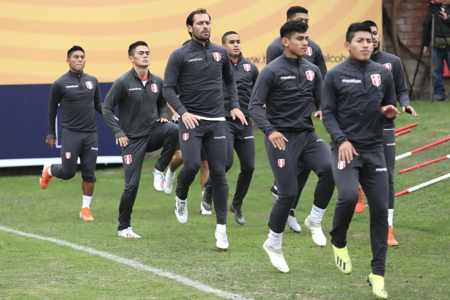 La selección peruana de futbol sub20 entrena para su debut en los Juegos Panamericanos Lima 2019. Foto: ANDINA/Difusión FPF