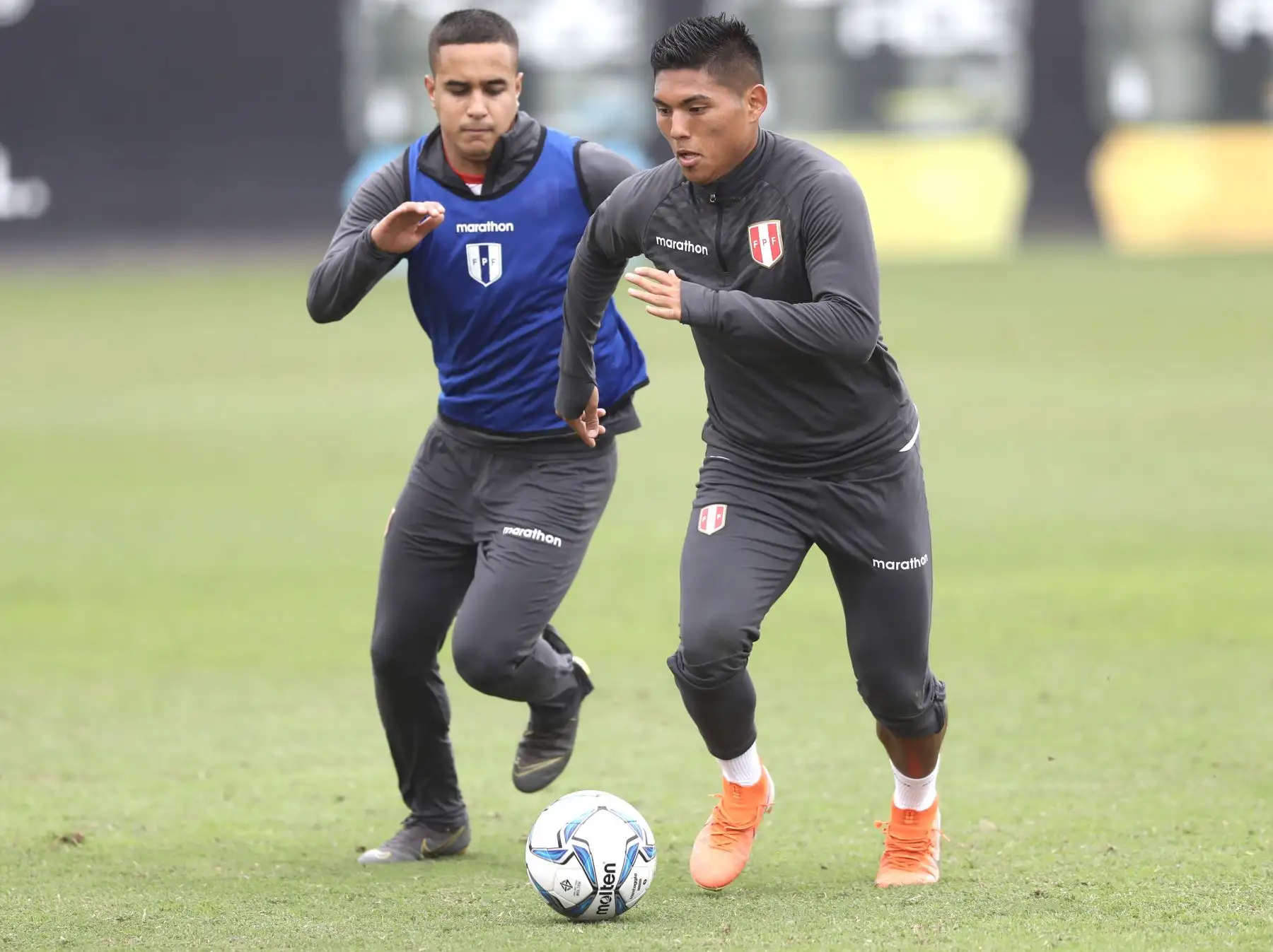 La selección peruana de futbol sub20 entrena para su debut en los Juegos Panamericanos Lima 2019. Foto: ANDINA/Difusión FPF