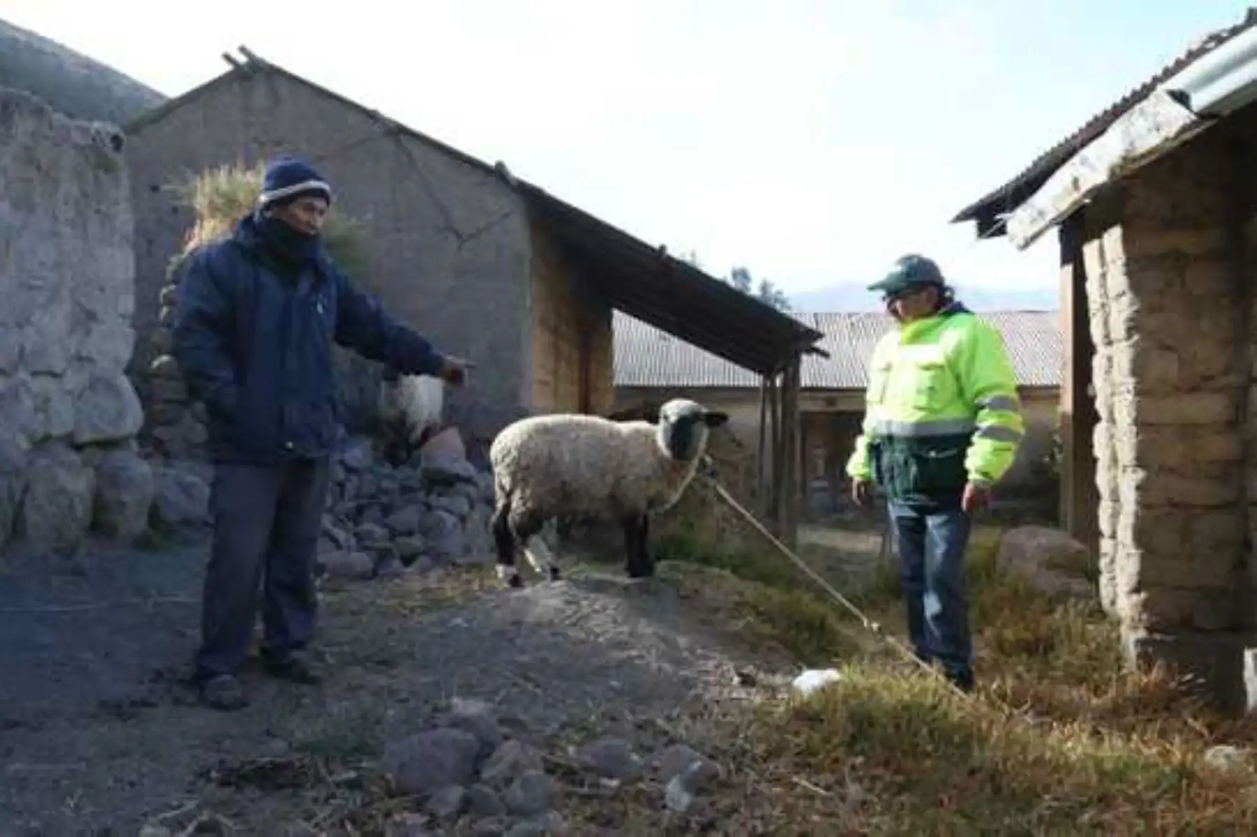 El viceministro de Desarrollo e Infraestructura Agrícola, Jorge Montenegro, llegó al distrito de Ubinas para recoger información y evaluar la situación de la población.