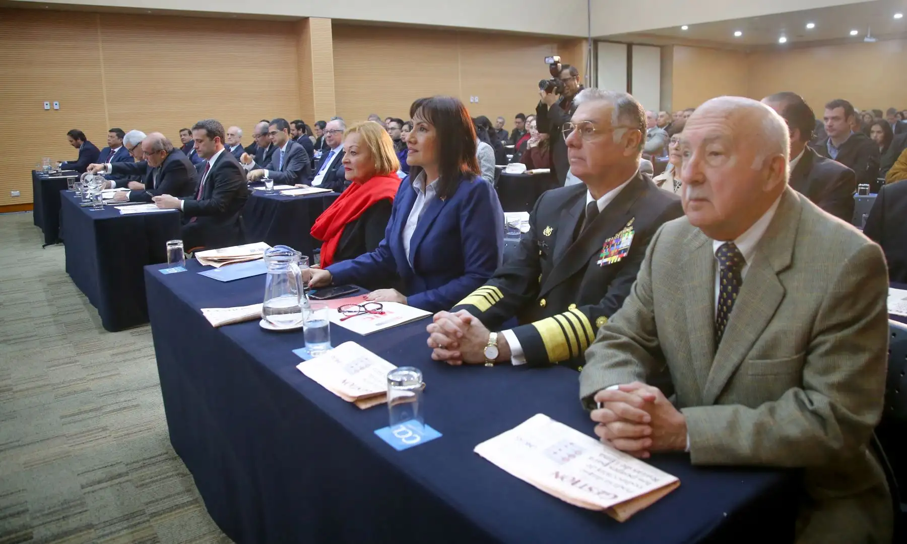 Ministra María Jara participó en el XVIII Foro Internacional Portuario en la Cámara de Comercio de Lima.
Foto: MTC