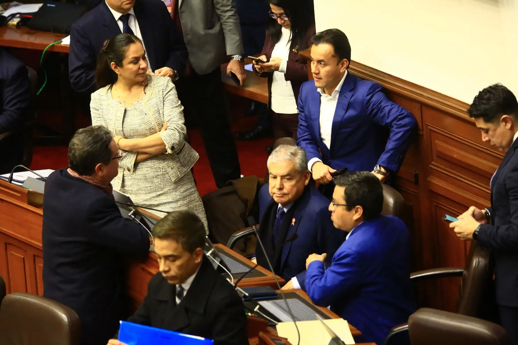 Pleno del Congreso debate los proyectos de reforma política presentadas por el Poder Ejecutivo.  
Foto: ANDINA/Pedro Cardenas