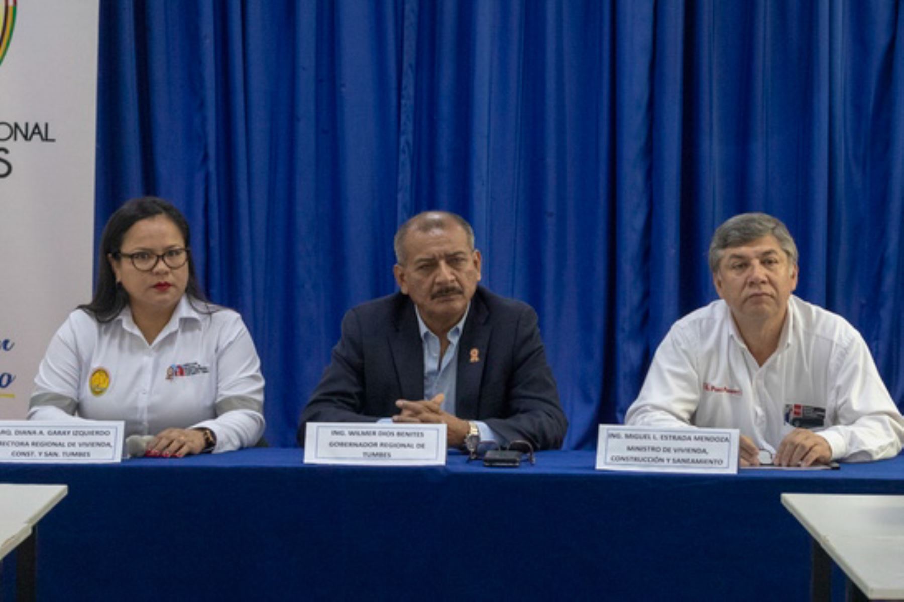 El ministro de Vivienda, Construcción y Saneamiento, Miguel Estrada, participó en mesa de trabajo con autoridades de la región Tumbes.
