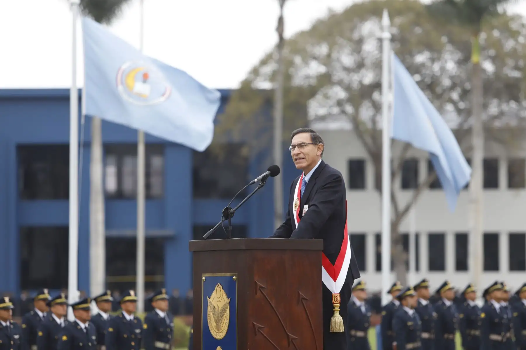 Presidente Martín Vizcarra asiste al desfile por el día de la Fuerza Aérea del Perú.
Foto: ANDINA/Prensa Presidencia
