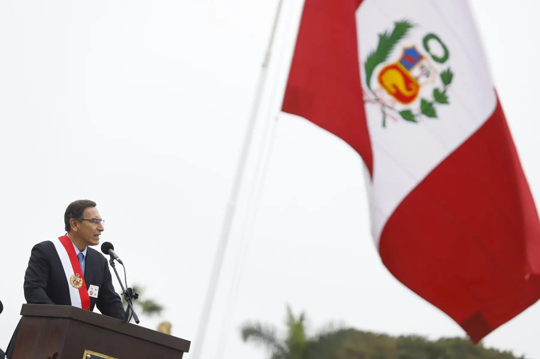 Presidente Martín Vizcarra asiste al desfile por el día de la Fuerza Aérea del Perú.
Foto: ANDINA/Prensa Presidencia