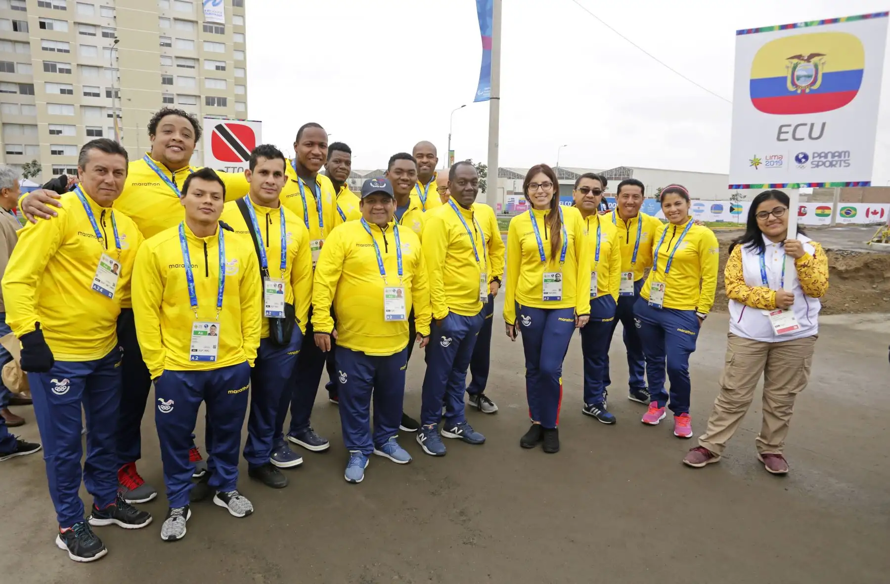 Emotiva bienvenida oficial a la Delegación Peruana en la Villa Panamericana.
Foto: Lima 2019