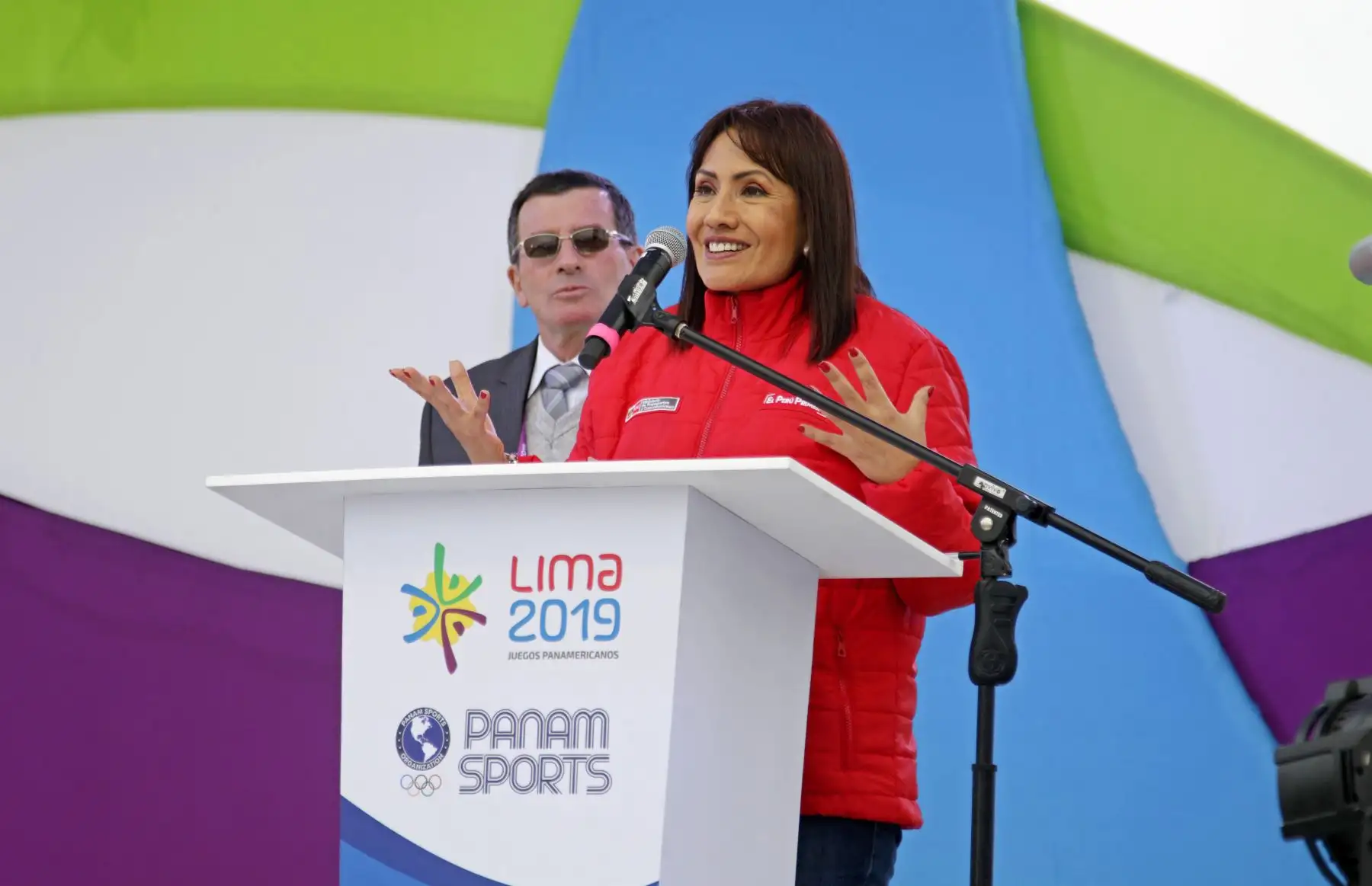Emotiva bienvenida oficial a la Delegación Peruana en la Villa Panamericana.
Foto: Lima 2019