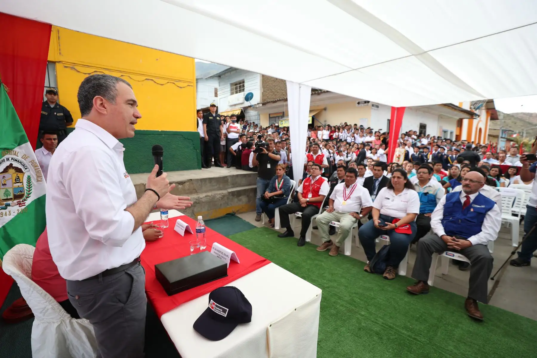Presidente del Consejo de Ministros,Salvador del Solar, inauguró el MAC Express Pomahuaca - Jaén.
Foto: ANDINA/PCM