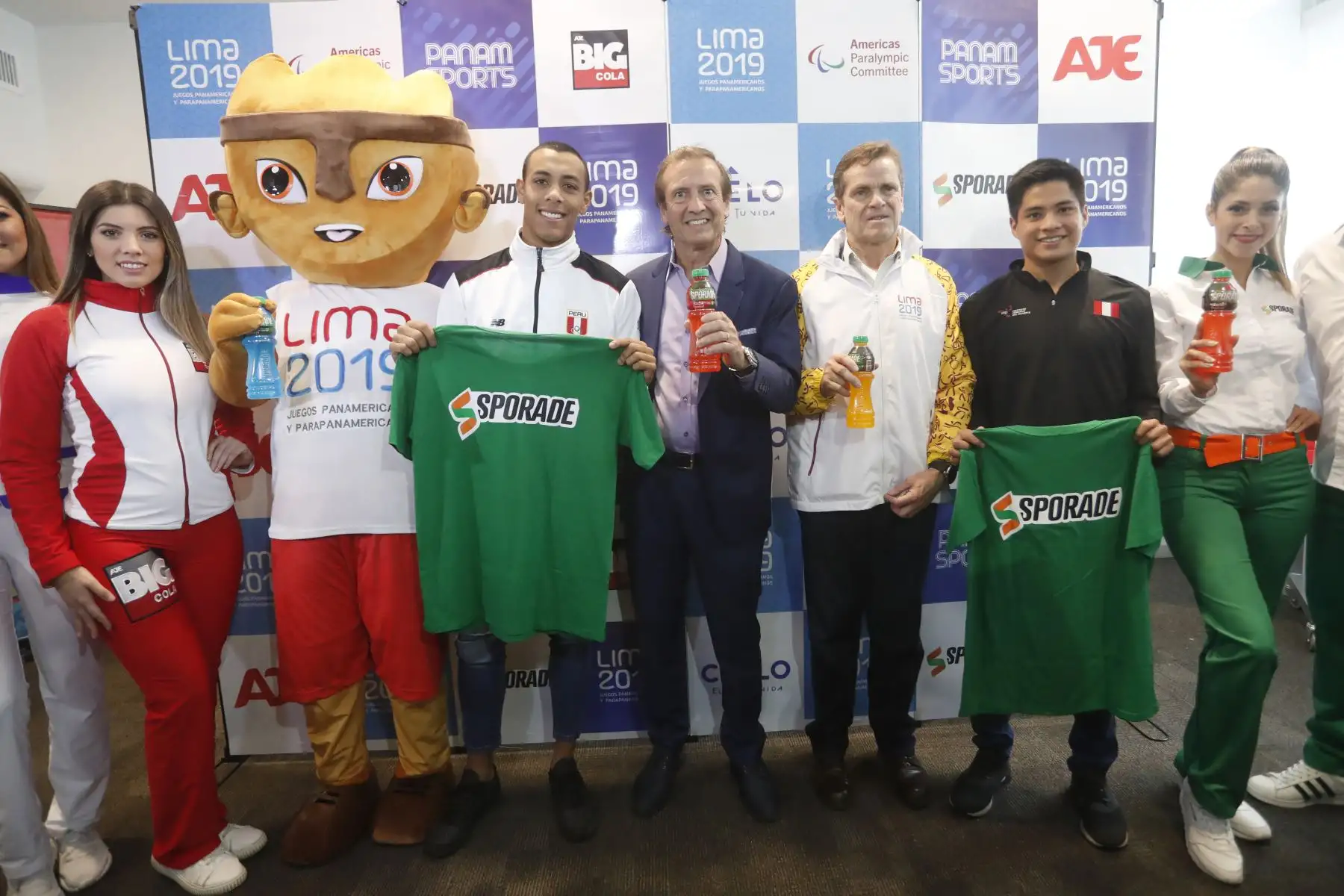Presentaciòn de  la bebida oficial  Sporade que beberán los deportistas durante la competencia en los Juegos Panamericanos Lima 2019.
Foto: ANDINA/Josue Ramos