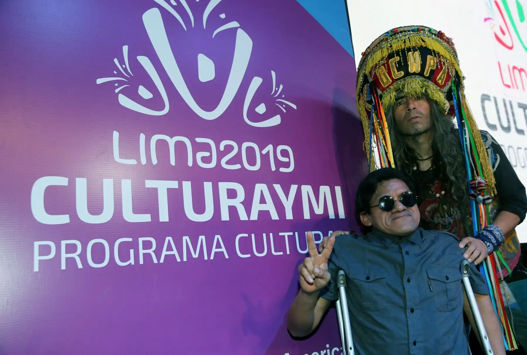 El líder de la banda de rock UCHPA  se hace presente en la fiesta cultural "Culturaymi " que organiza Lima 2019.
Foto: ANDINA/Norman Córdova