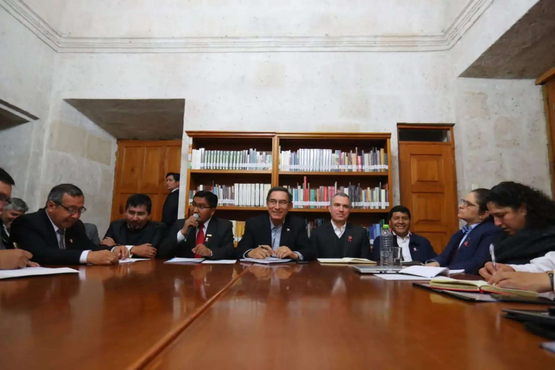 Presidente Vizcarra llega a Arequipa y se reúne con gobernadores del Sur.
Foto: ANDINA/Prensa Presidencia