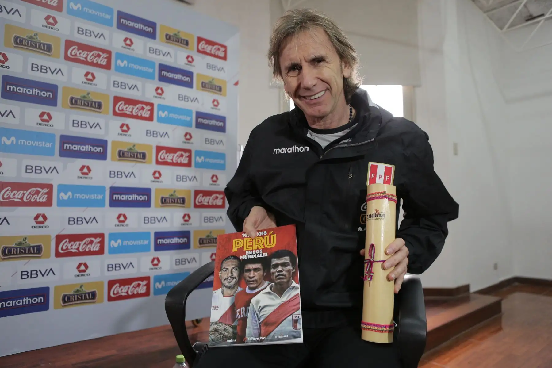 Entrevista con el entrenador de la Selecciòn Peruana de Fùtbol de mayores, Ricardo Gareca.
Foto: ANDINA / David Huamanì Entrevista con el entrenador de la Selecciòn Peruana de Fùtbol de mayores, Ricardo Gareca.
Foto: ANDINA / David Huamanì
