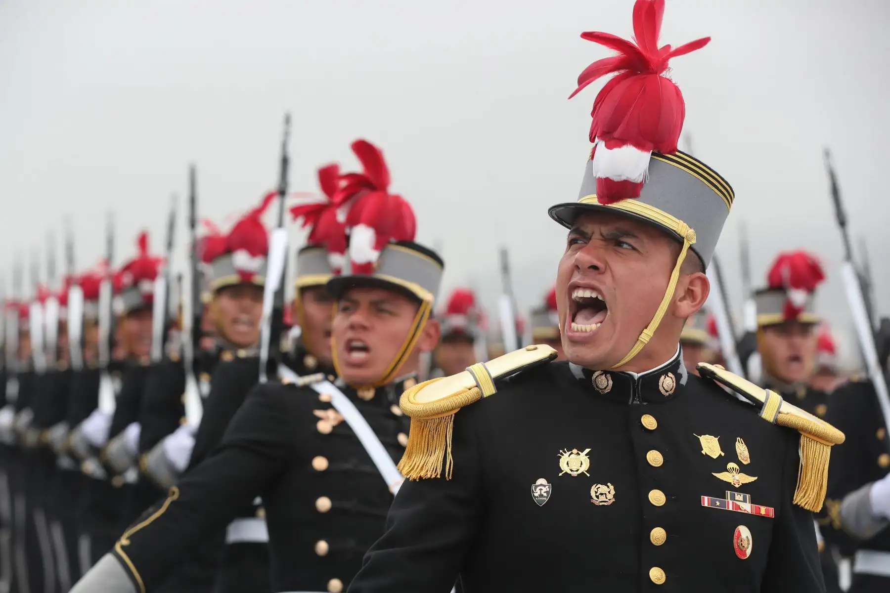 Con Orgullo Peruano, este 29 de julio celebraremos juntos nuestro 198.º aniversario patrio en la Gran Parada y Desfile Cívico Militar. Así ensayan los diversos agrupamientos y delegaciones que participarán en el Desfile por El Perú.Foto:ANDINA/Mindef