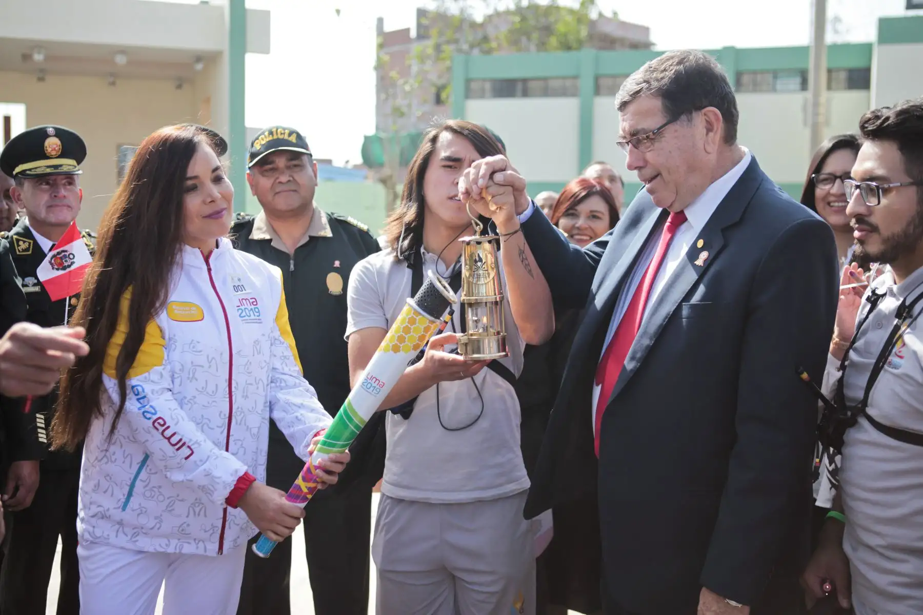 Recorrido de antorcha de los Juegos Panamericanos Lima 2019  en la región Callao
Foto: ANDINA/Miguel Mejía