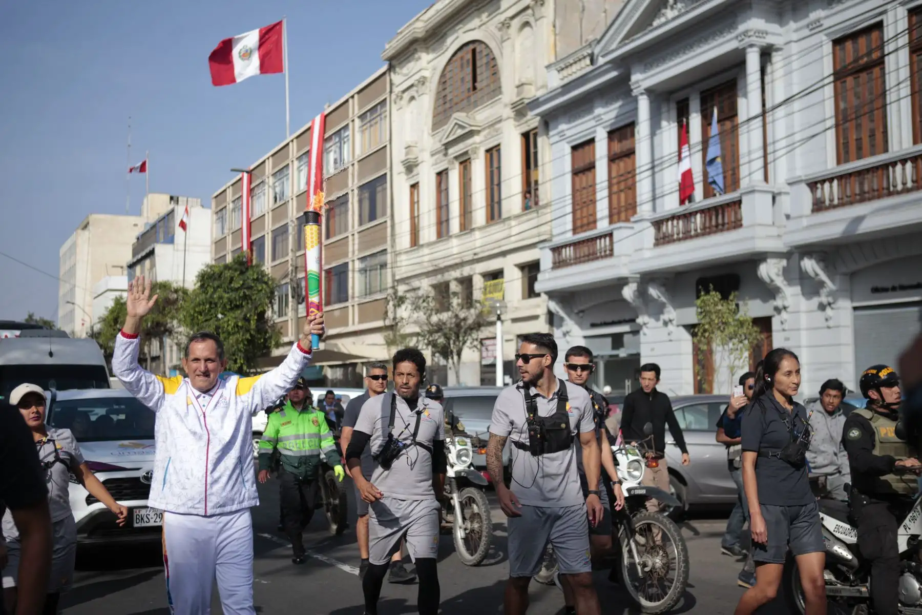 Recorrido de antorcha de los Juegos Panamericanos Lima 2019  en la región Callao
Foto: ANDINA/Miguel Mejía