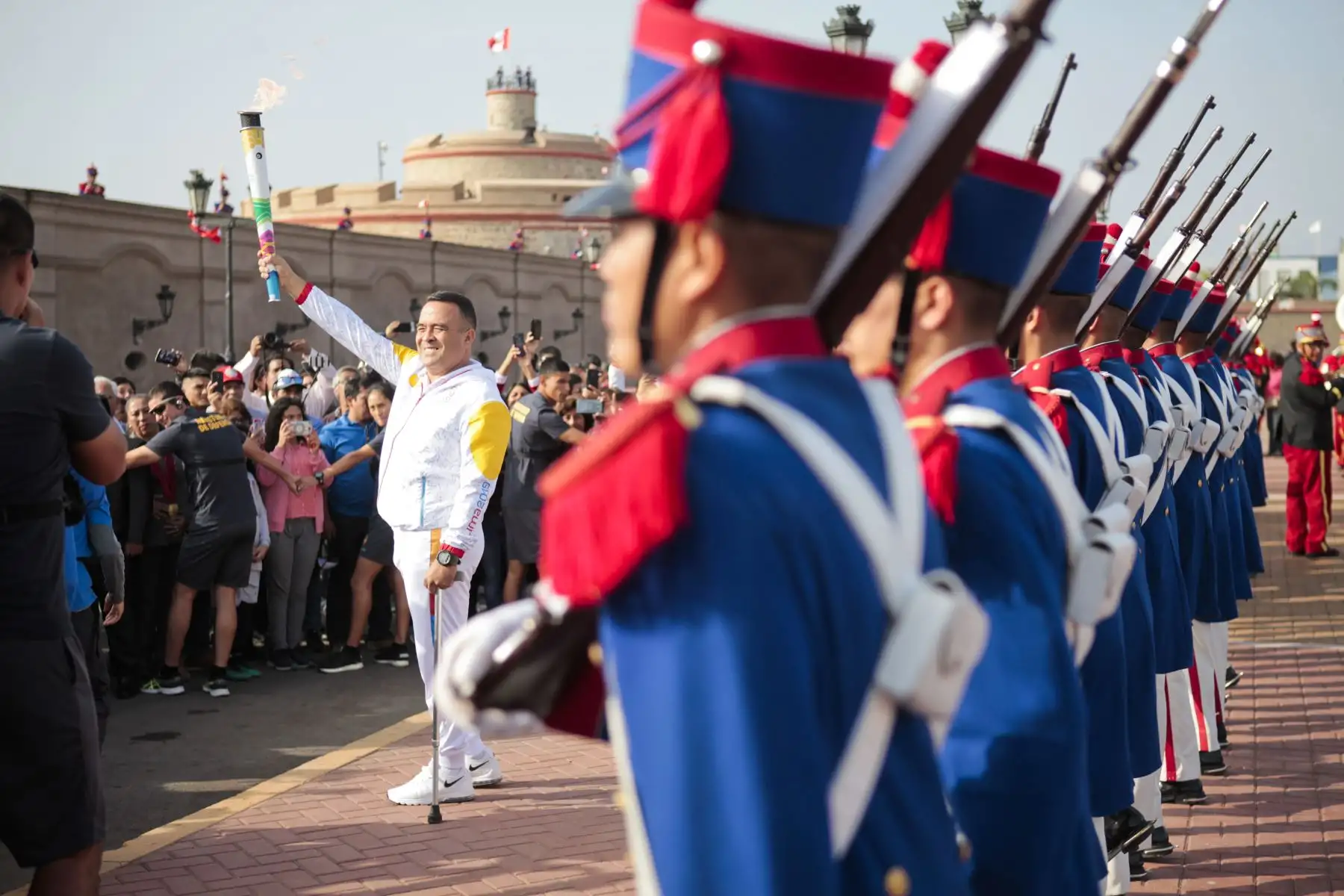 Recorrido de antorcha de los Juegos Panamericanos Lima 2019  en la región Callao
Foto: ANDINA/Miguel Mejía