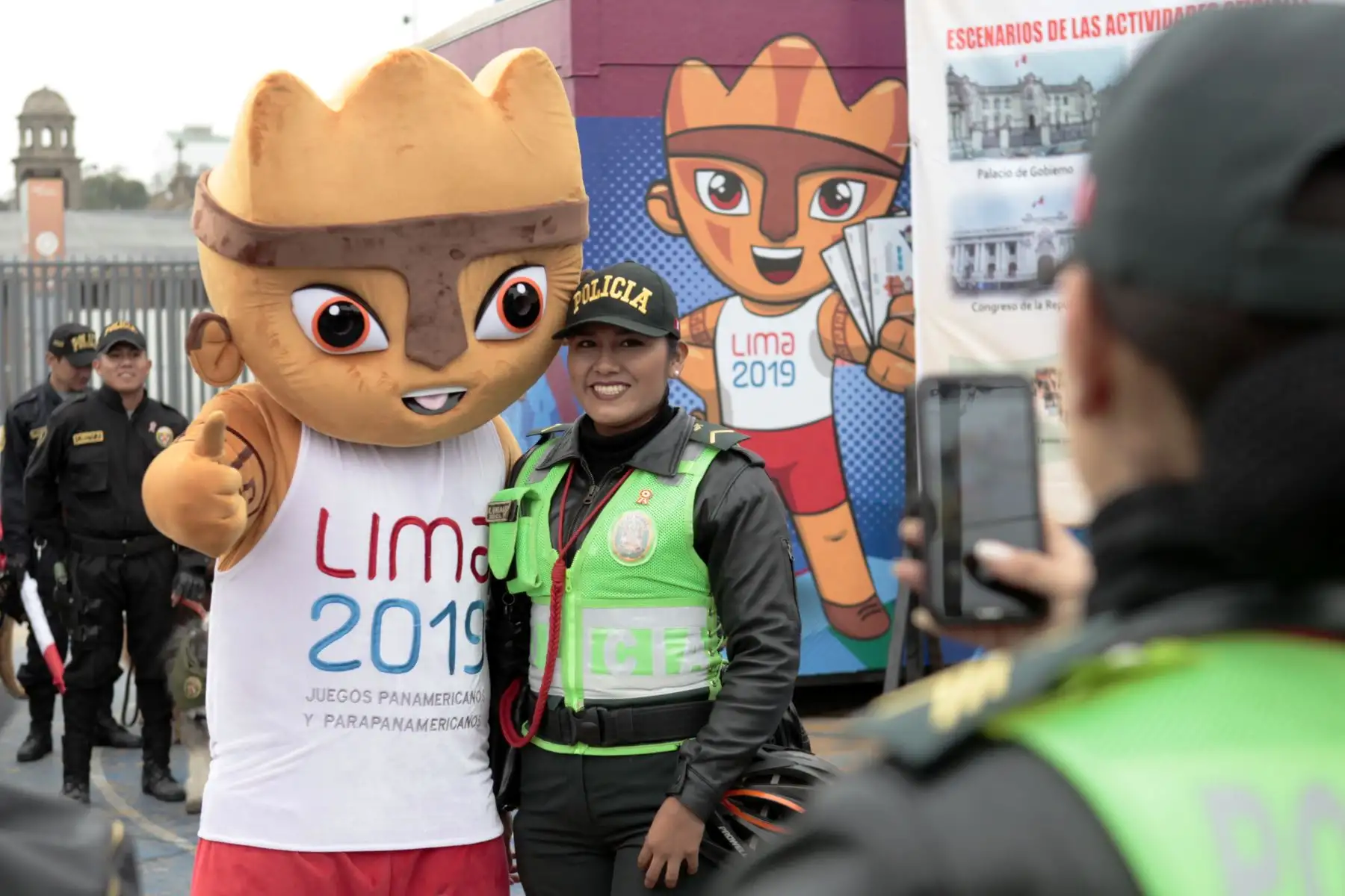 Presentación de detalles de seguridad y cierre de calles por parte de la Policía Nacional del Perú y Lima 2019.
Foto: ANDINA/Miguel Mejía