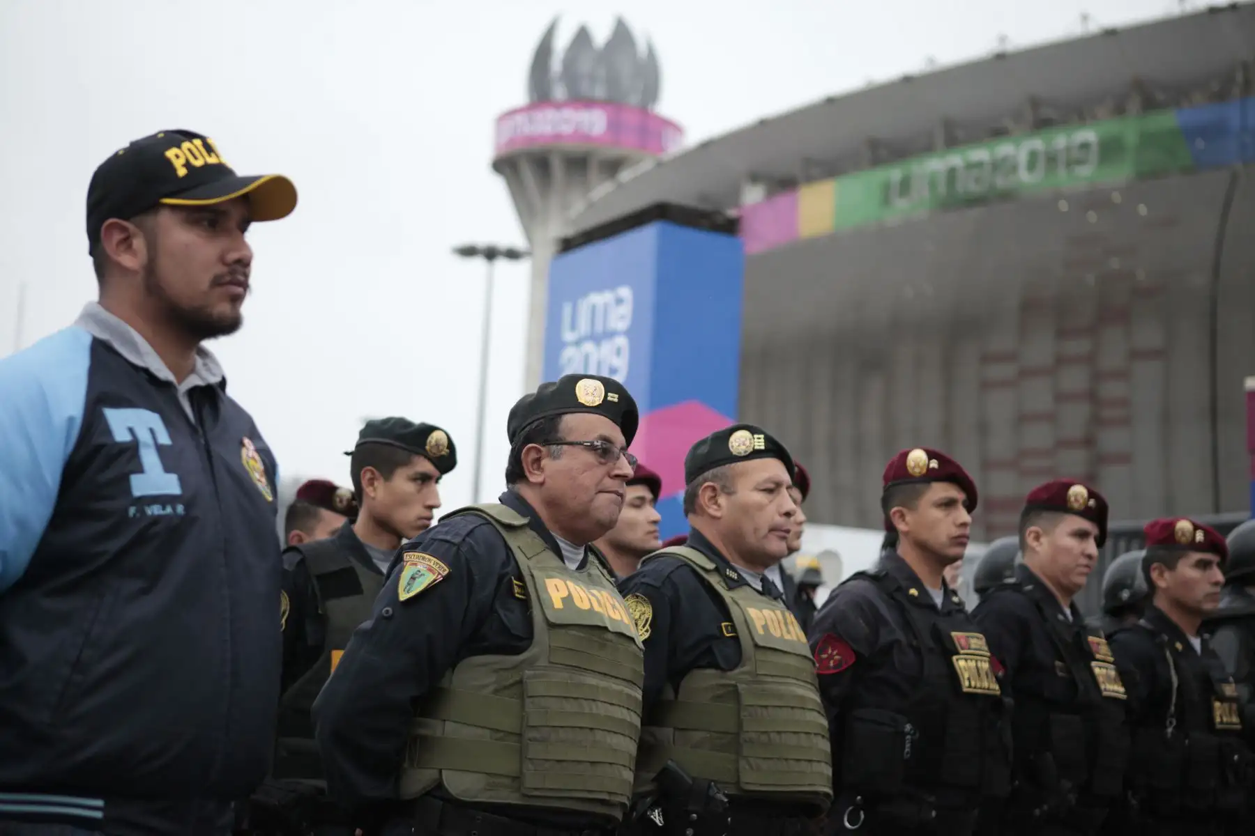 Presentación de detalles de seguridad y cierre de calles por parte de la Policía Nacional del Perú y Lima 2019.
Foto: ANDINA/Miguel Mejía