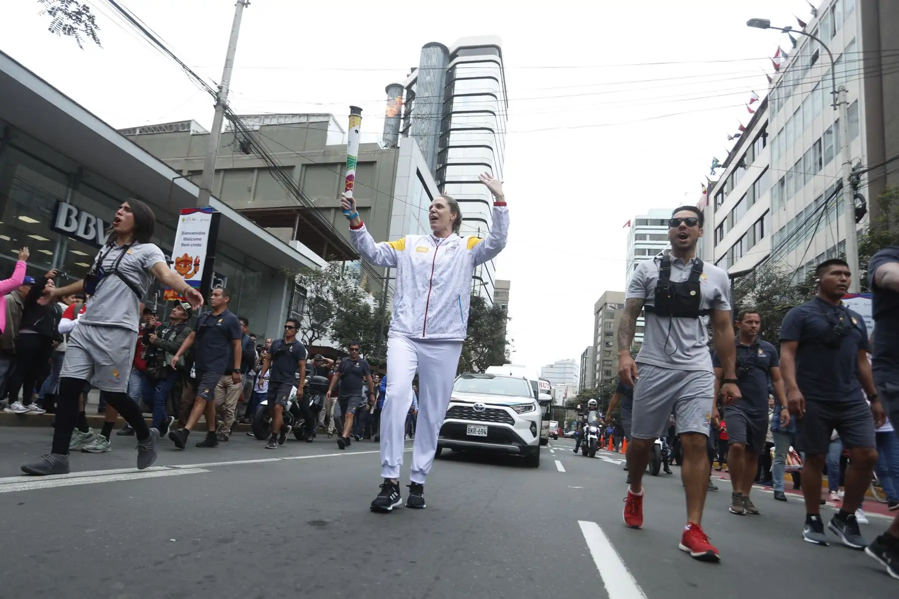 Antorcha Panamericana Lima 2019 recorre las principales calles de Lima.
Foto: ANDINA/Josue Ramos