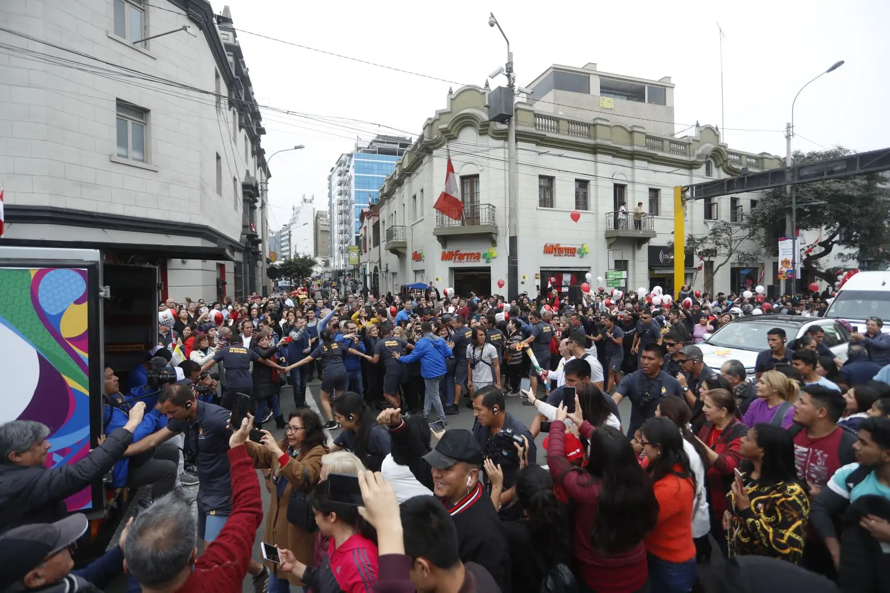Antorcha Panamericana Lima 2019 recorre las principales calles de Lima.
Foto: ANDINA/Josue Ramos