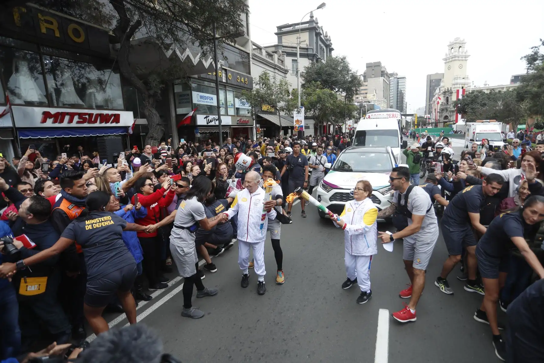 Antorcha Panamericana Lima 2019 recorre las principales calles de Lima.
Foto: ANDINA/Josue Ramos
