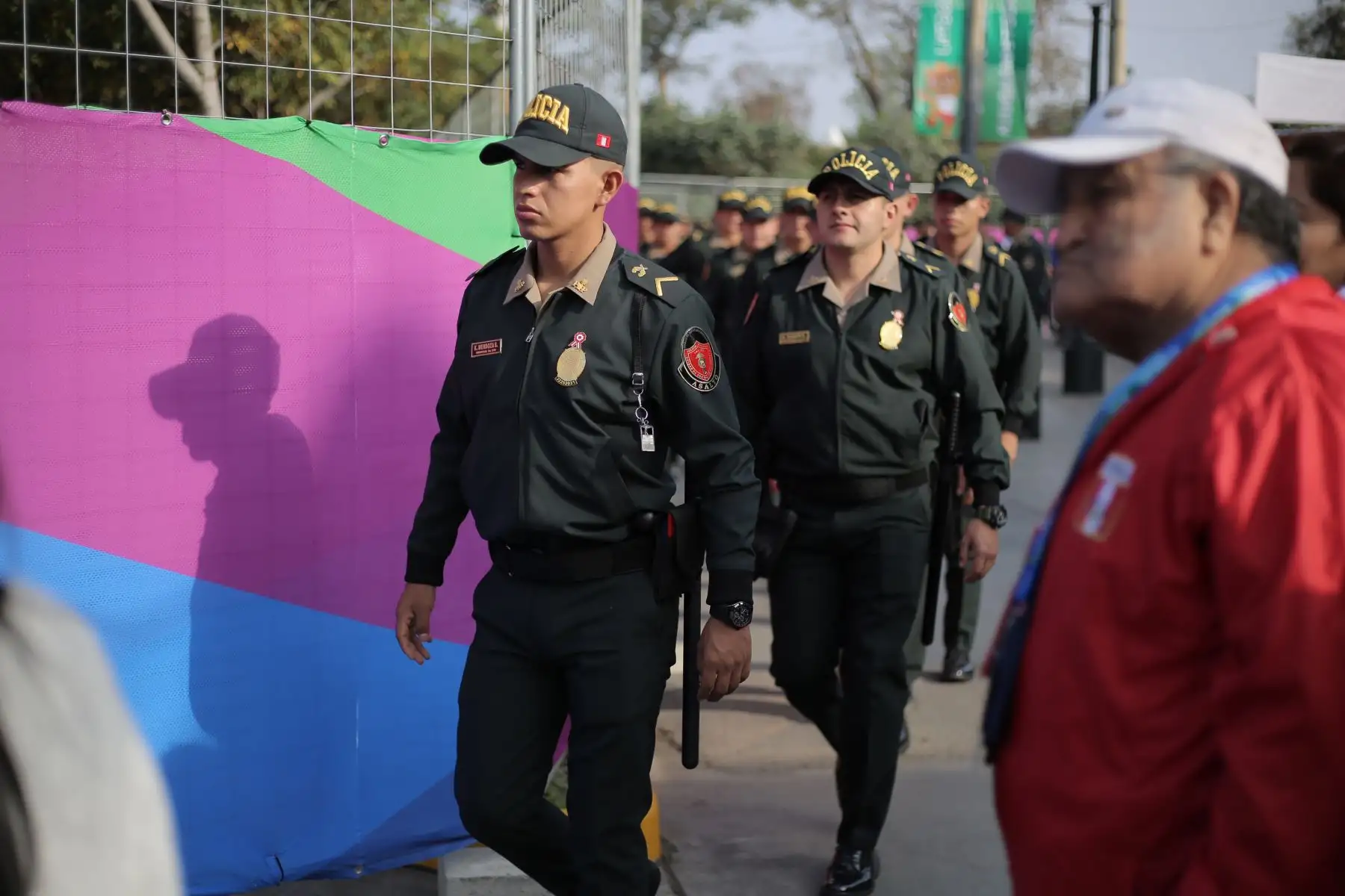 Imágenes previas a la ceremonia de inauguración de los Panamericanos Lima 2019 en los alrededores del Estadio Nacional.
Foto: ANDINA/David Huamaní