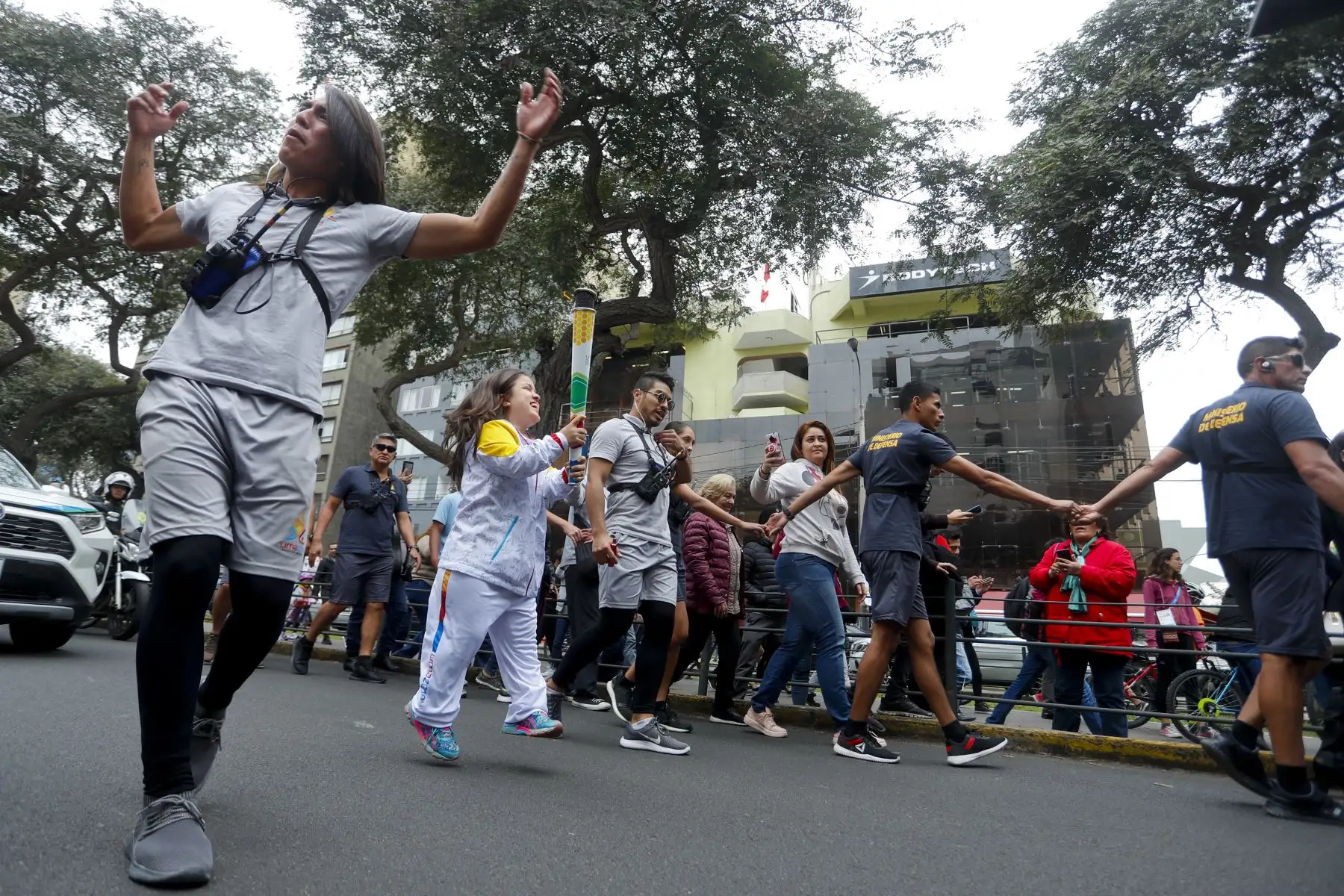 Antorcha Panamericana Lima 2019 recorre las principales calles de Lima. Foto: ANDINA/Josue Ramos
