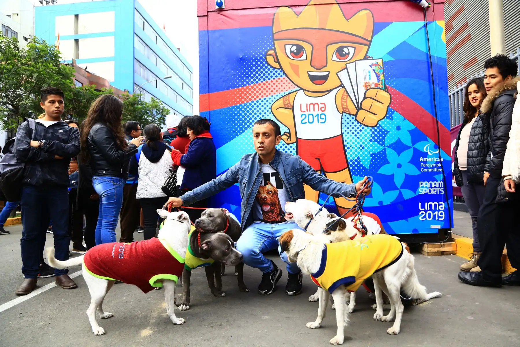 Lima 2019: La fiesta del deporte se vive en los alrededores del Estadio Nacional.
Foto: ANDINA/Pedro Cardenas