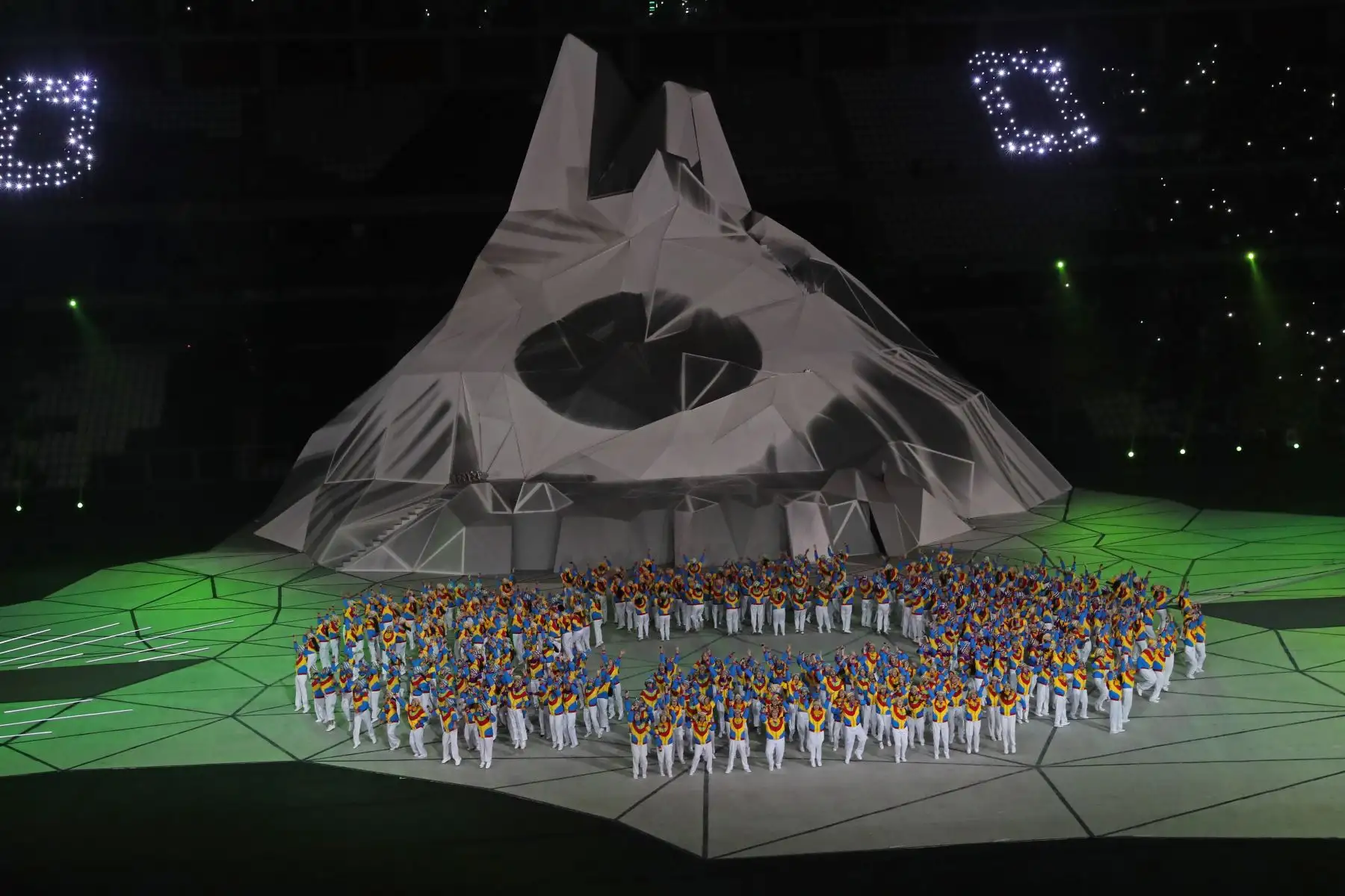 Vista general de la ceremonia de apertura de los Juegos Panamericanos de Lima 2019 en el Estadio Nacional de Lima, el 26 de julio de 2019. Los Juegos Panamericanos se extienden hasta el 11 de agosto. EFE