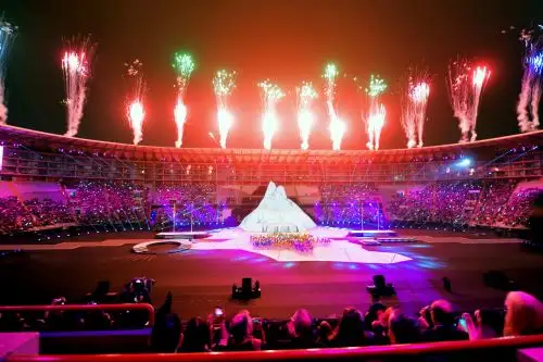 Vista general de la ceremonia de apertura de los Juegos Panamericanos de Lima 2019 en el Estadio Nacional de Lima, el 26 de julio de 2019. Los Juegos Panamericanos se extienden hasta el 11 de agosto. AFP