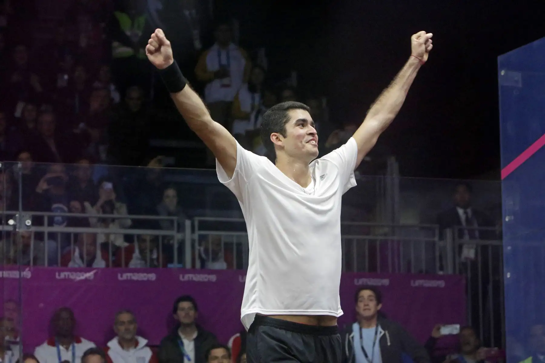 Diego Elías campeón Panamericano de Squash masculino.
Foto: Lima 2019