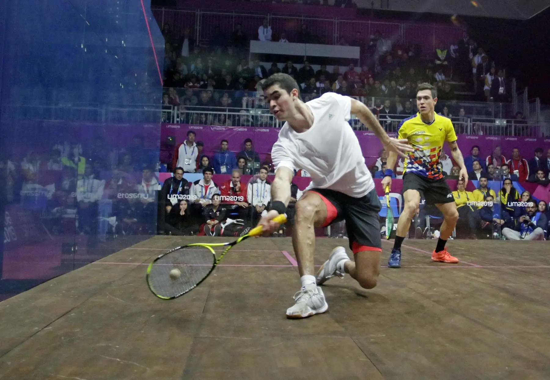 Diego Elías campeón Panamericano de Squash masculino.
Foto: Lima 2019