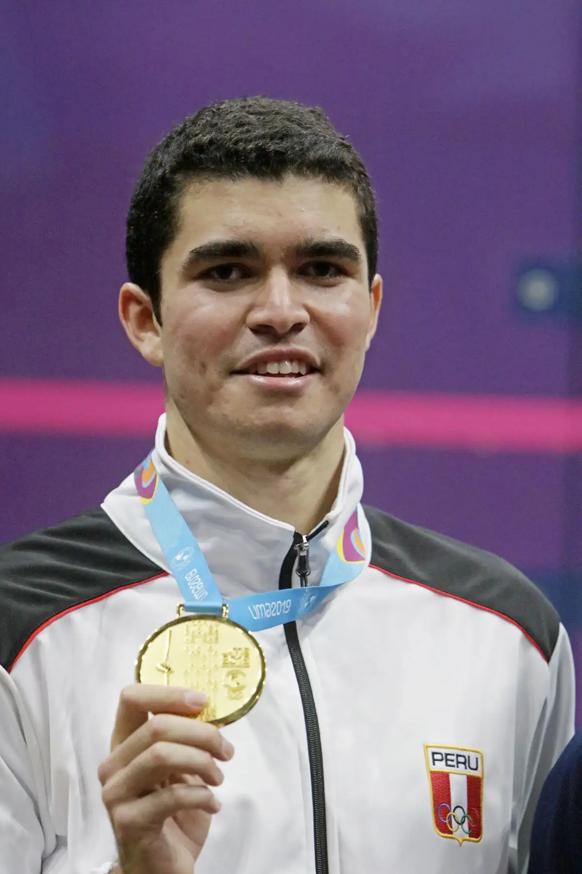 Diego Elías campeón Panamericano de Squash masculino.
Foto: Lima 2019
