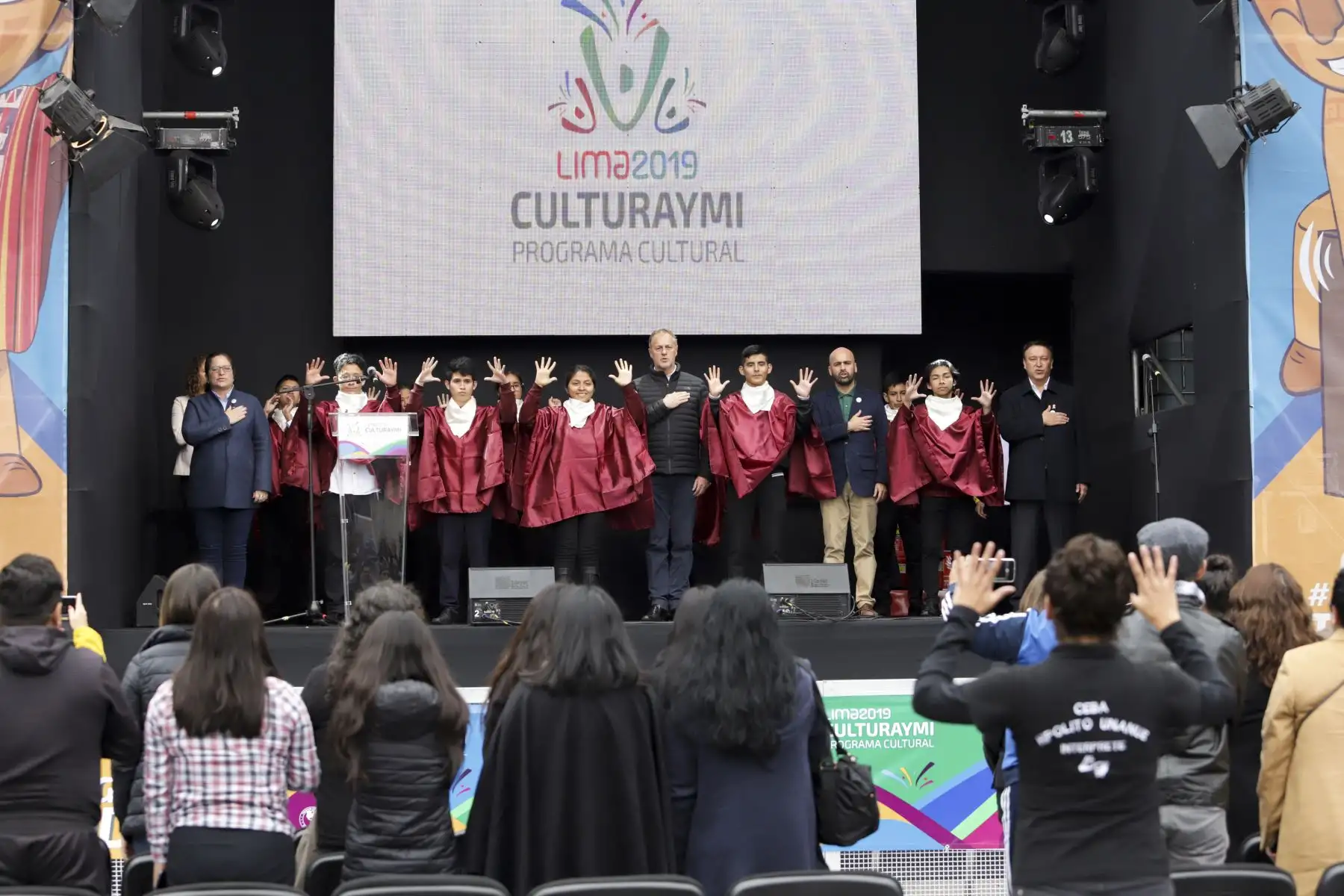 Jorge Muñoz Alcalde de Lima y  Lucia Ruiz, Ministra del Ambiente inauguran el evento Culturaymi Lima 2019, programa cultural que se realiza en el parque de la Exposición.
Foto: ANDINA/Jorge Tello