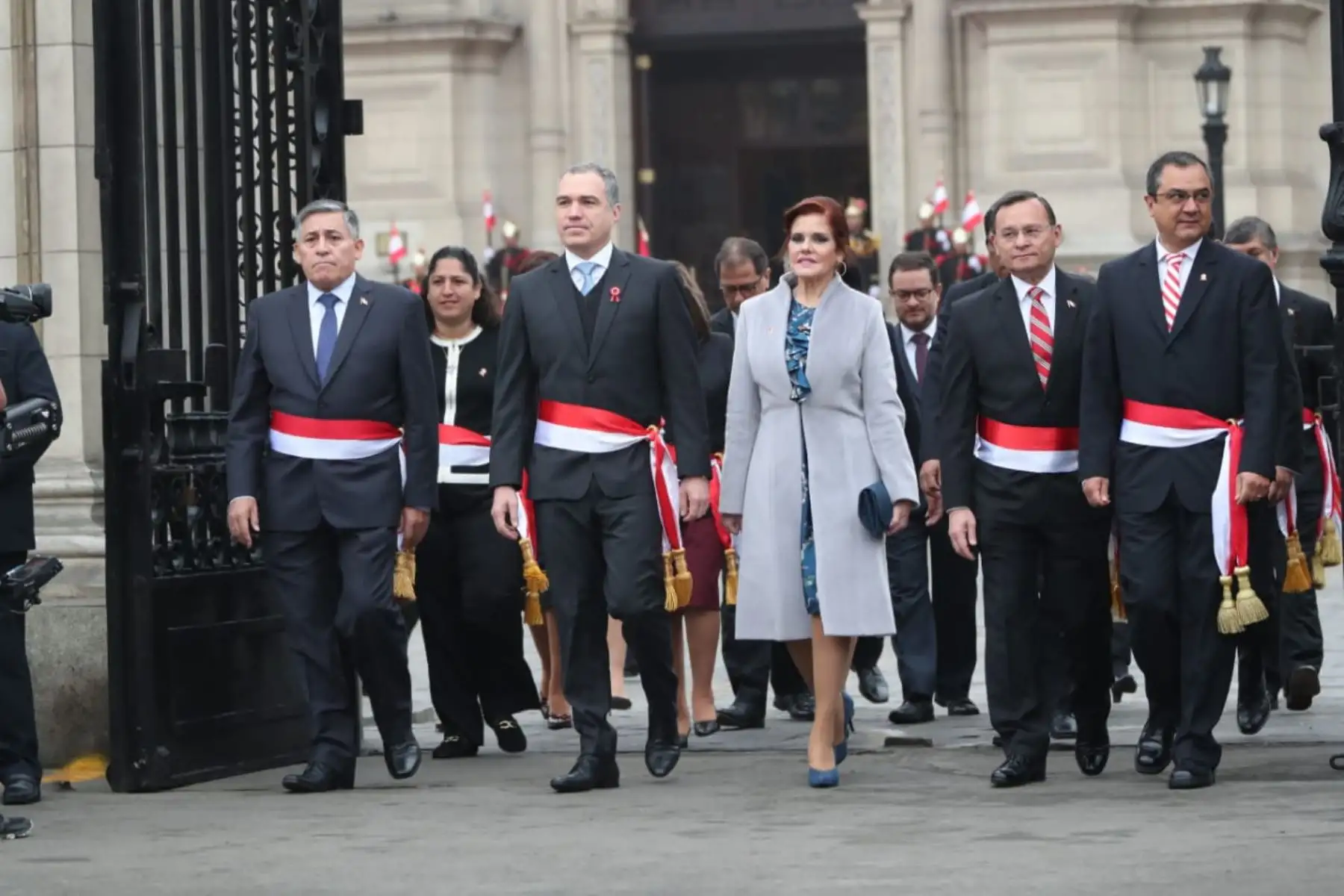Jefe del gabinete y sus ministros acuden a la misa solemne y tedeum. Foto: ANDINA/Prensa Presidencia