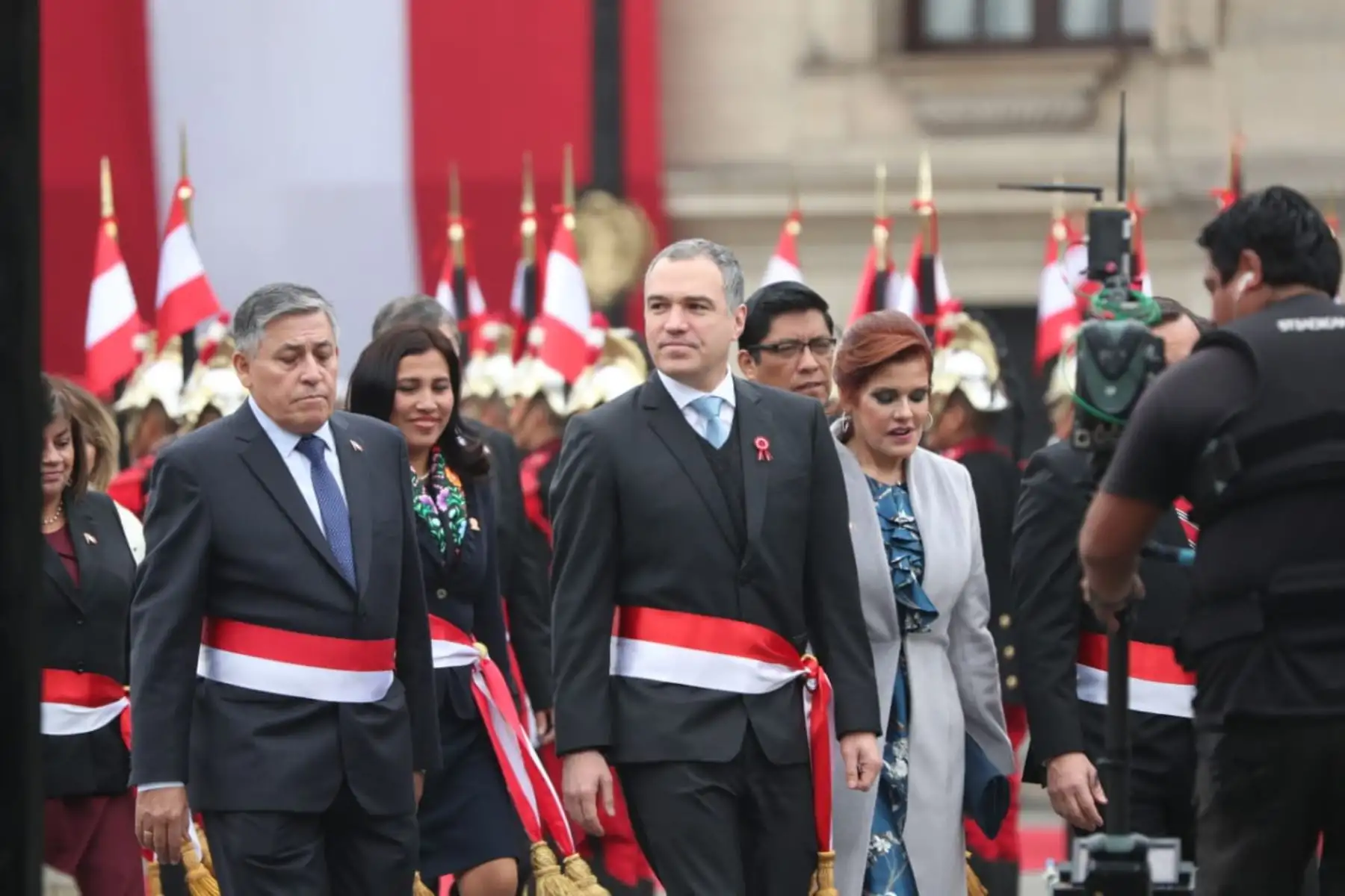Jefe del gabinete y sus ministros acuden a la misa solemne y tedeum. Foto: ANDINA/Prensa Presidencia