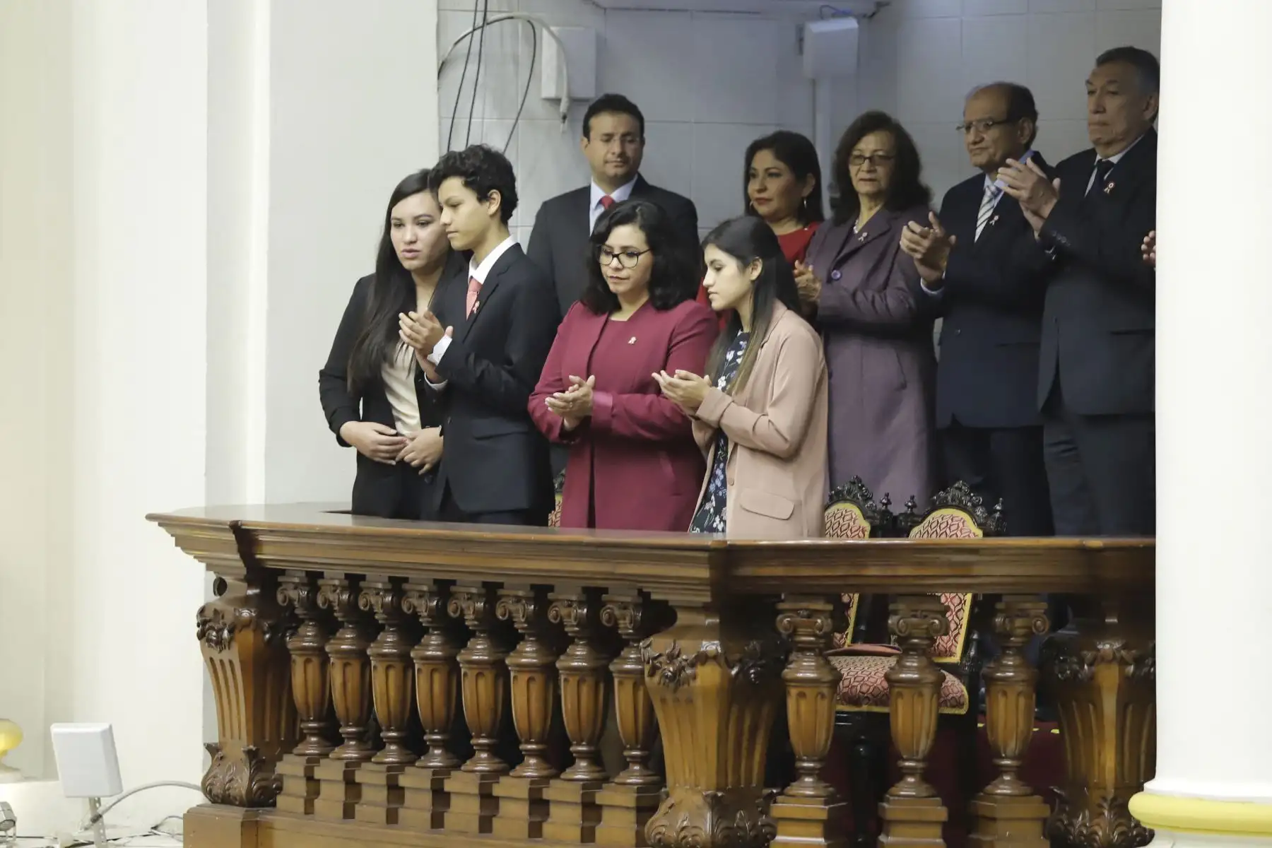 Familia del presidente asiste al Congreso de la República.Foto: ANDINA/Prensa Presidencia