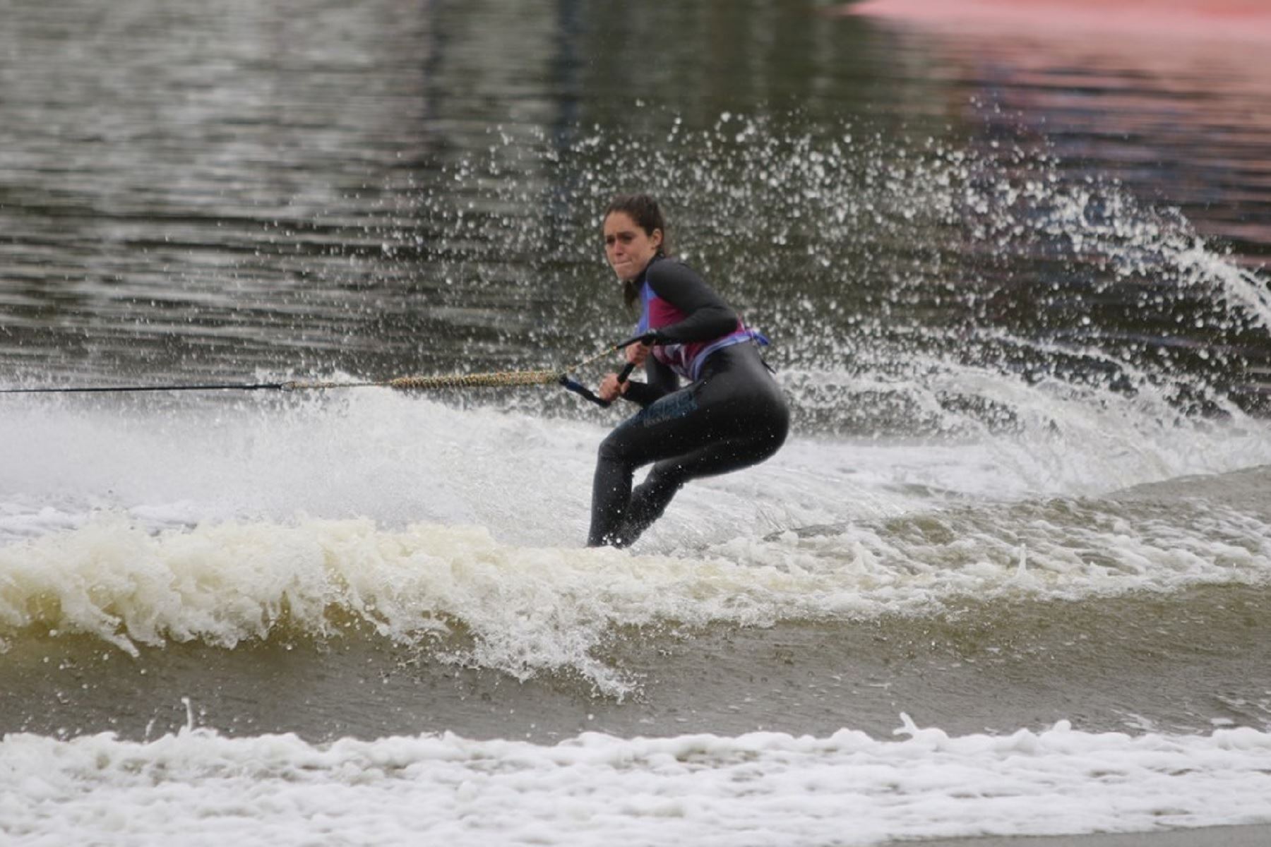 Natalia Cuglievan llegó a la final de figuras en esquí acuático. Foto: Facebook/ Comité Olímpico Peruano