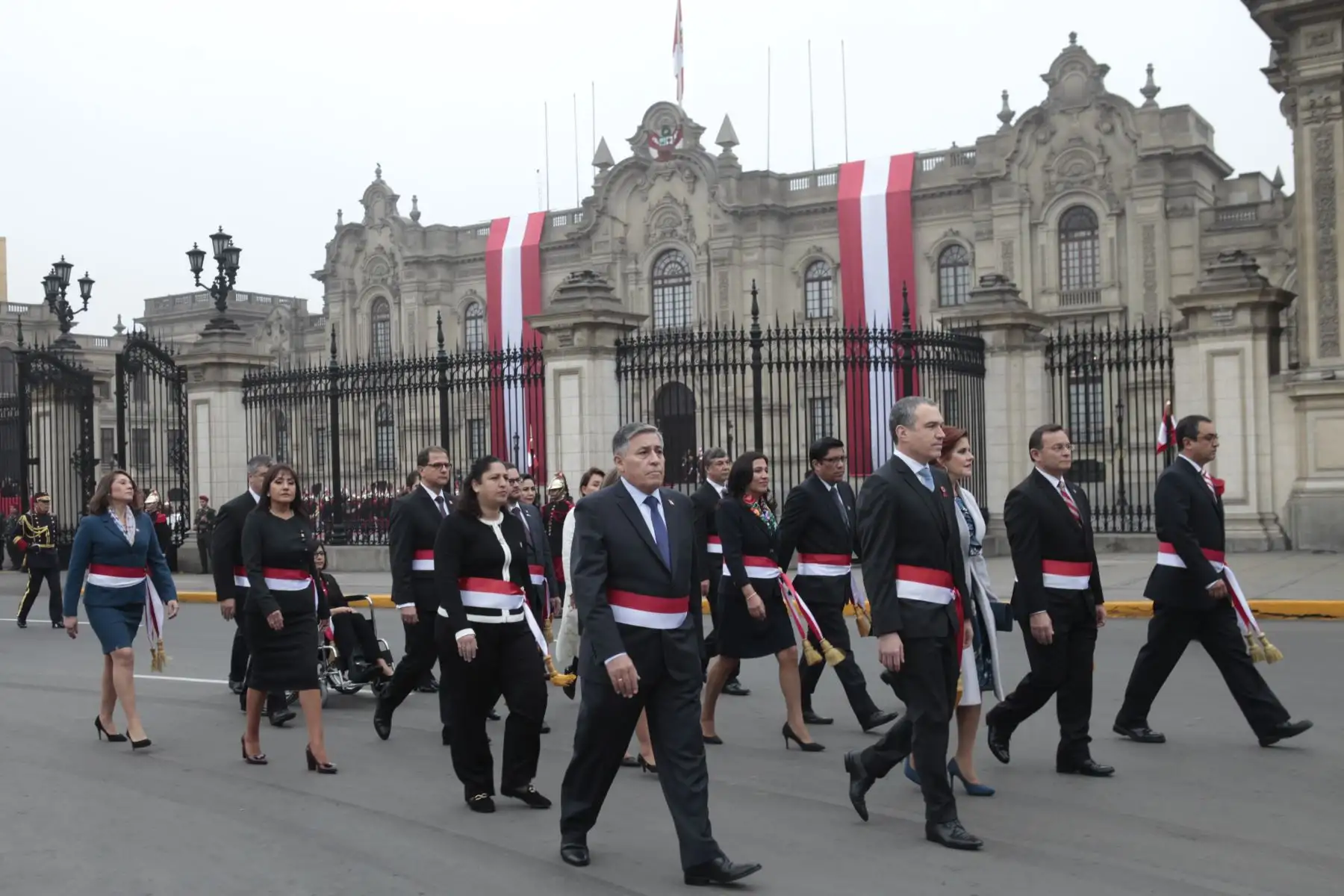 Llegada de ministros de estado al Congreso de la República para escuchar el mensaje presidencial por 28 de Julio. Foto: ANDINA/Prensa Presidencia