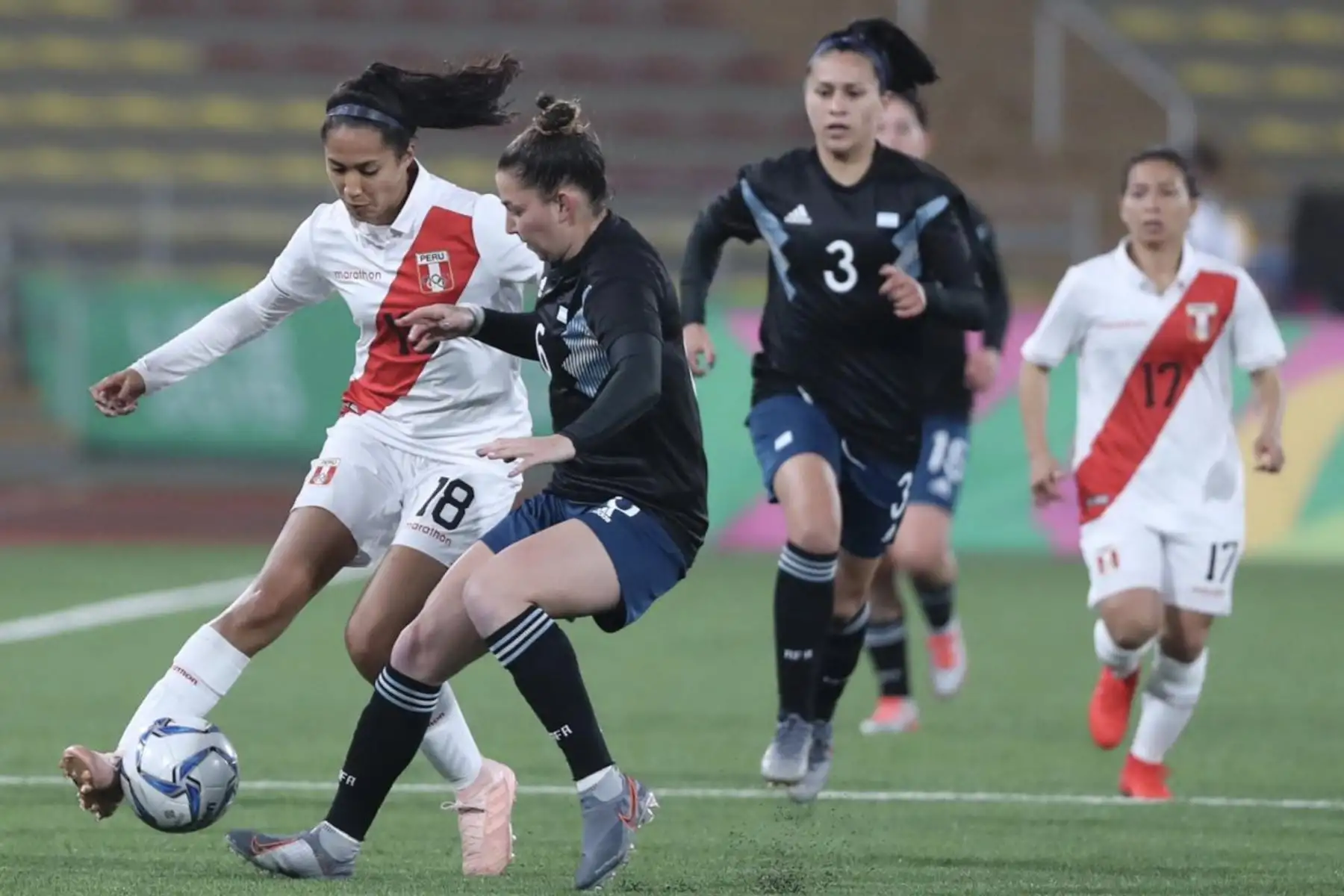 La Selección Femenina de Fútbol Peruano debuta ante Argentina en los Juegos Panamericanos Lima 2019
Foto: FPF