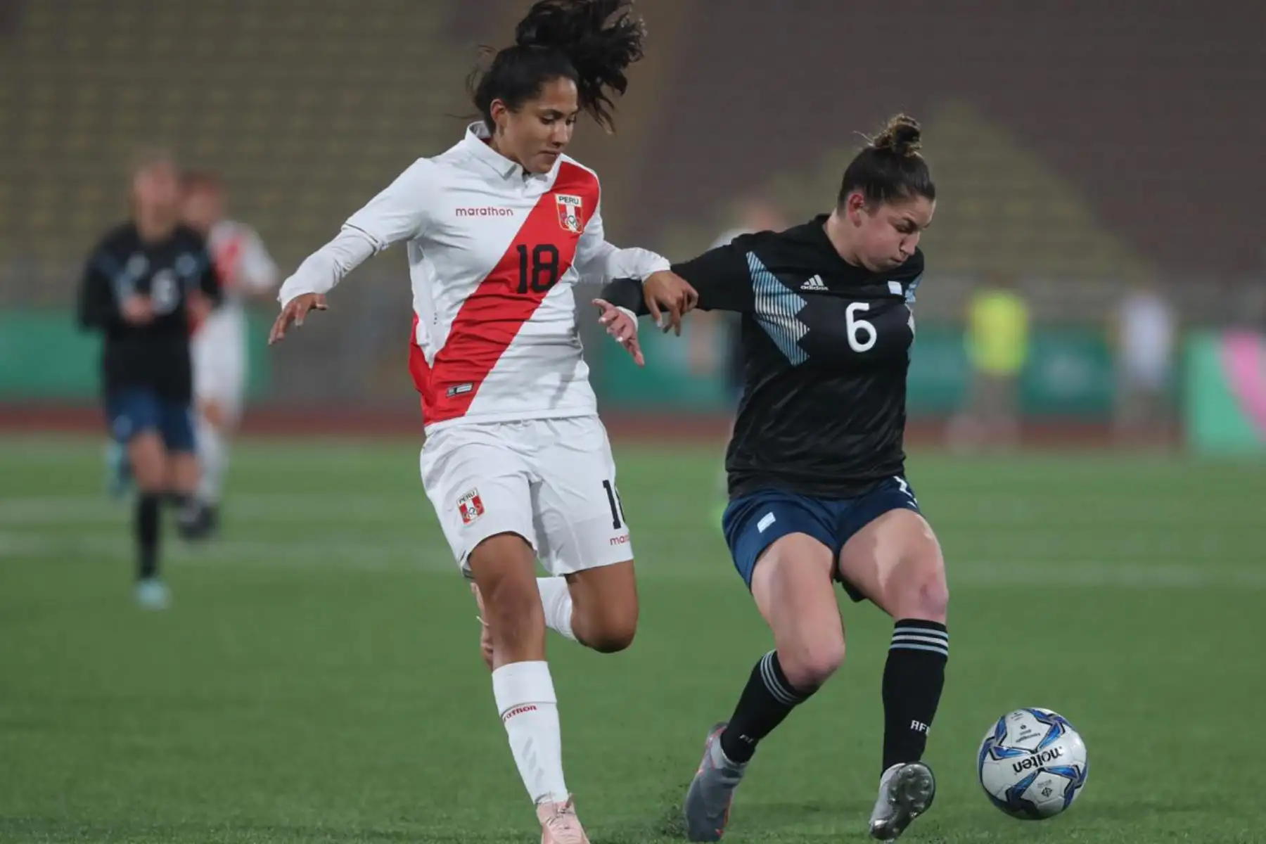 La Selección Femenina de Fútbol Peruano debuta ante Argentina en los Juegos Panamericanos Lima 2019.
Foto: FPF