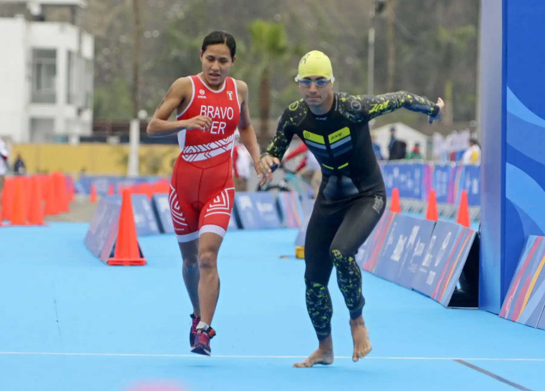 Brasil es campeón en Triatlón por equipos en el Panamericano Lima 2019.
Foto:Lima 2019