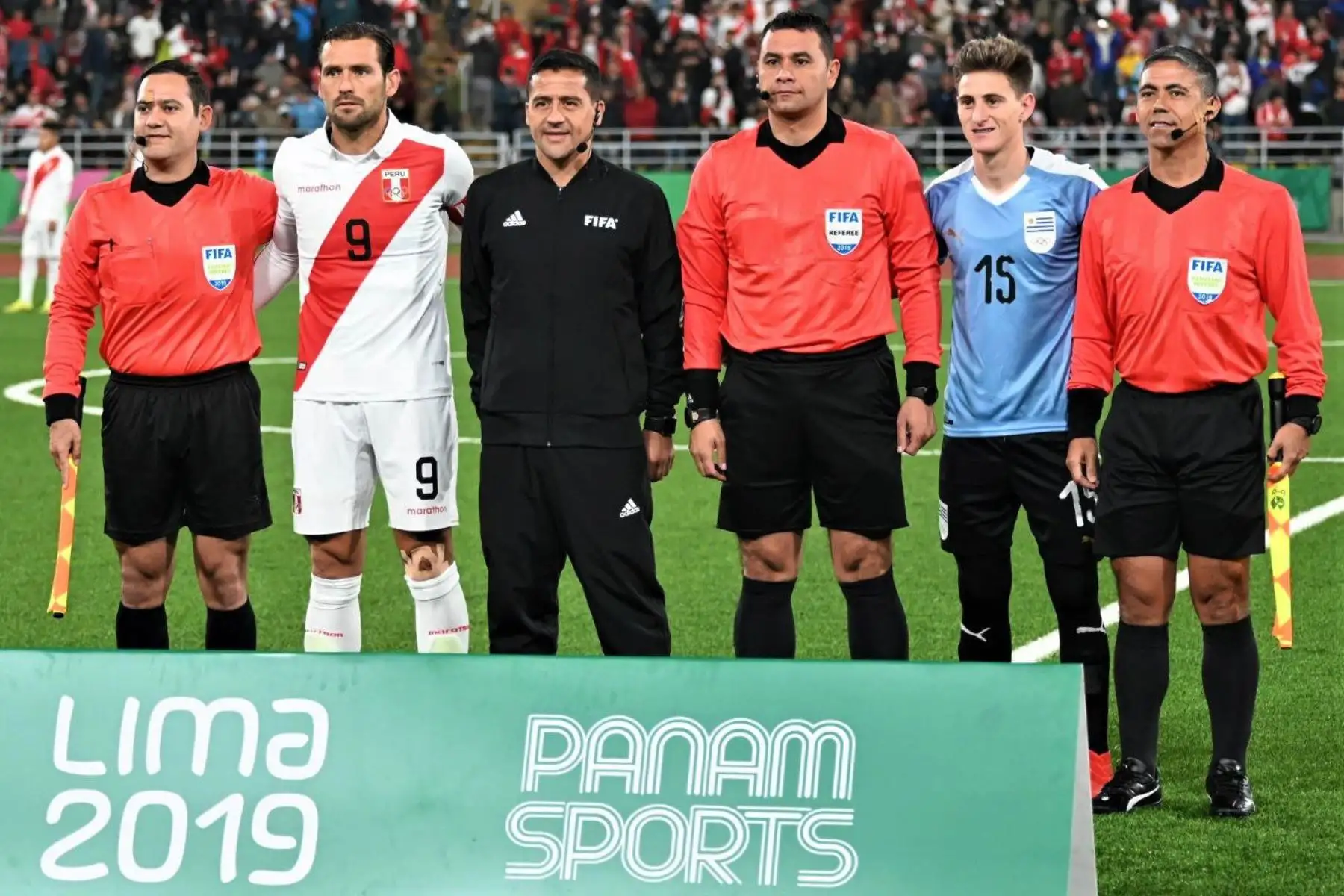 Selección Peruana de Fútbol Sub 23 debuta ante Uruguay por los Panamericanos Lima 2019.
Foto: Twitter AUF