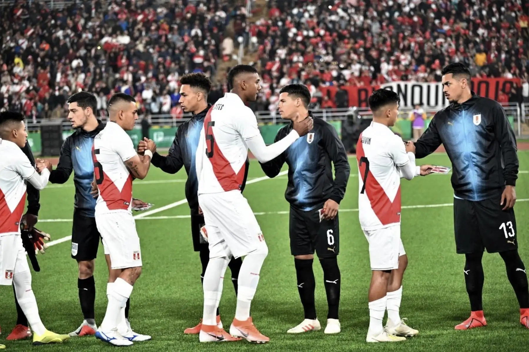 Selección Peruana de Fútbol Sub 23 debuta ante Uruguay por los Panamericanos Lima 2019.
Foto: Twitter AUF